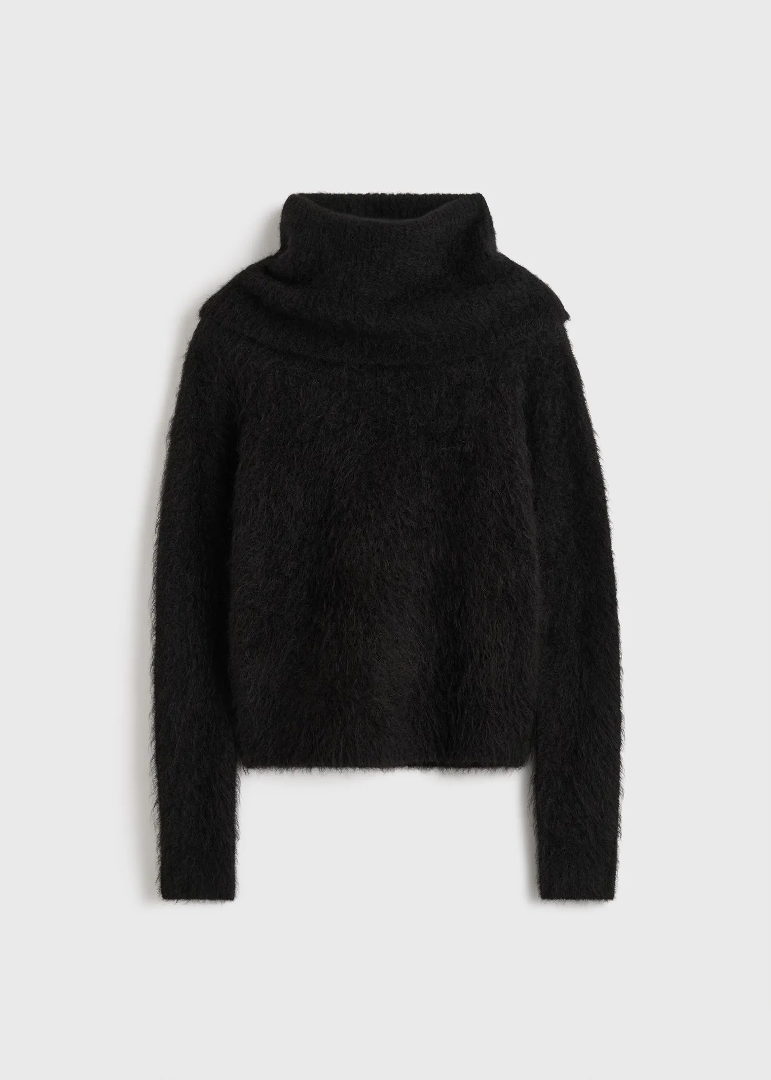 Funnel alpaca-blend knit black sold by Toteme product image thumbnail 5