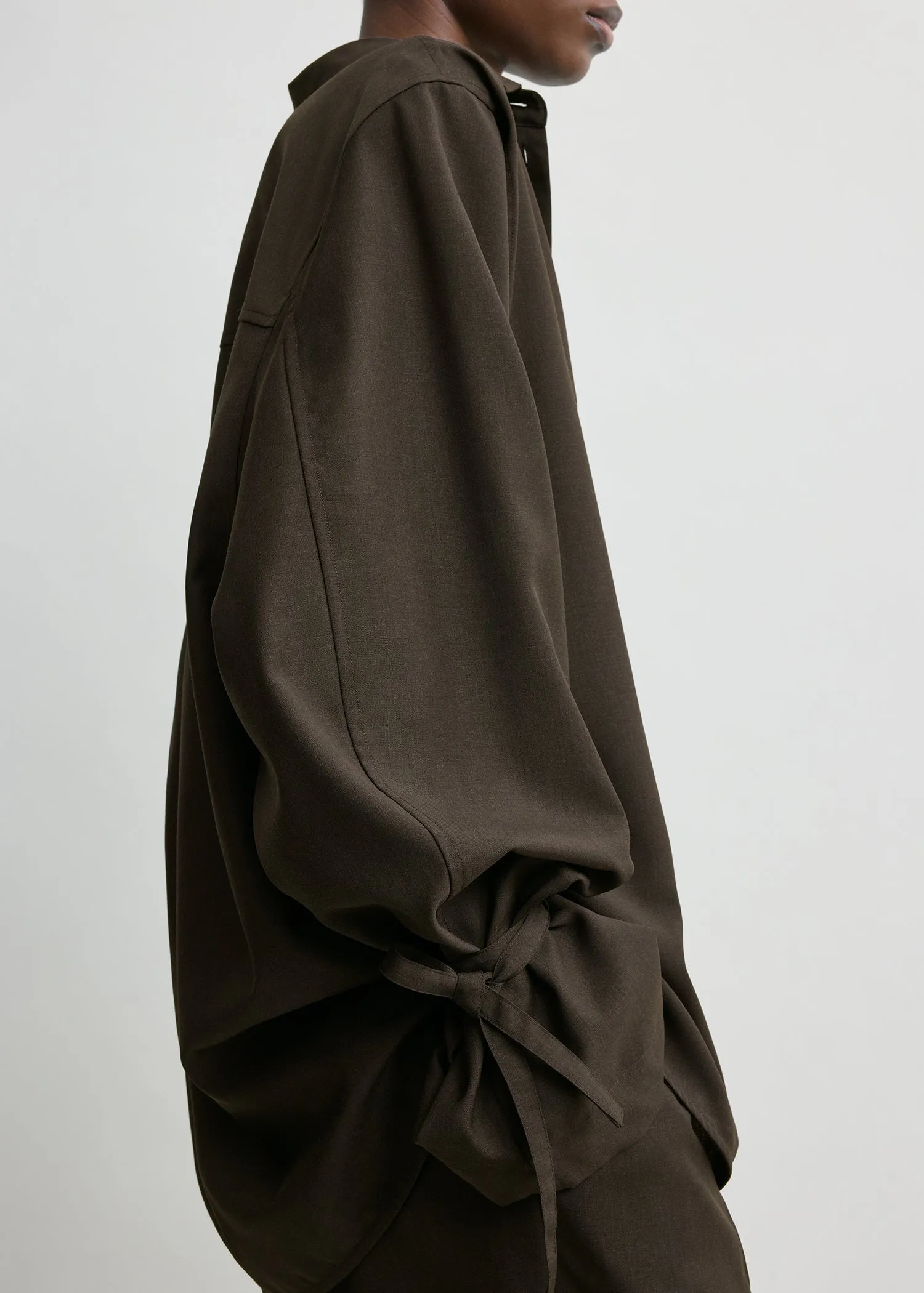 Tie-cuff shirt pepper sold by Toteme product image thumbnail 4