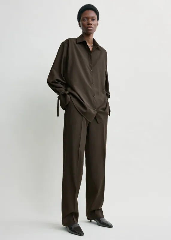 Tie-cuff shirt pepper sold by Toteme