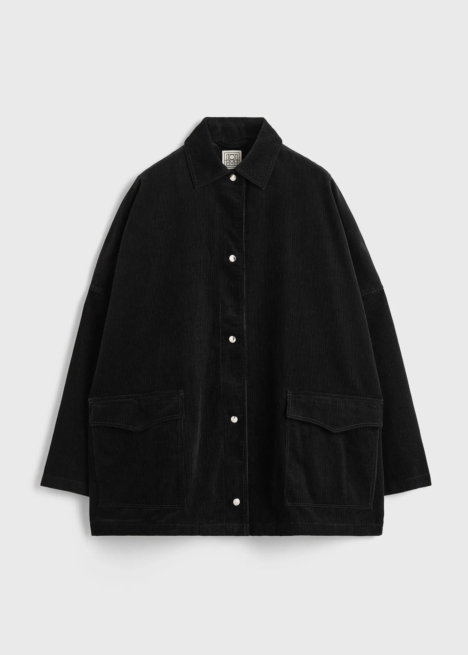 Cord overshirt jacket black sold by Toteme product image thumbnail 5
