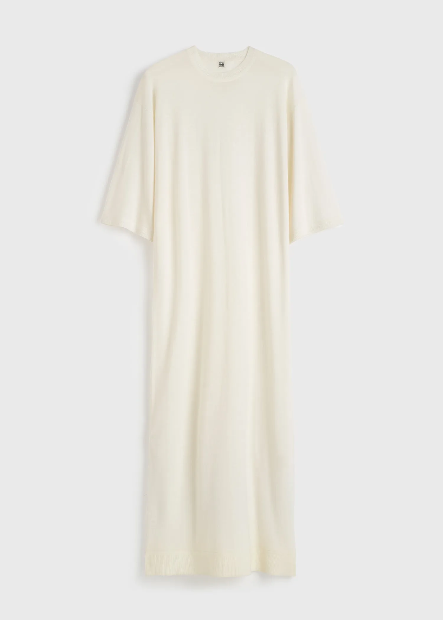 Merino knit tee dress ecru sold by Toteme product image thumbnail 5