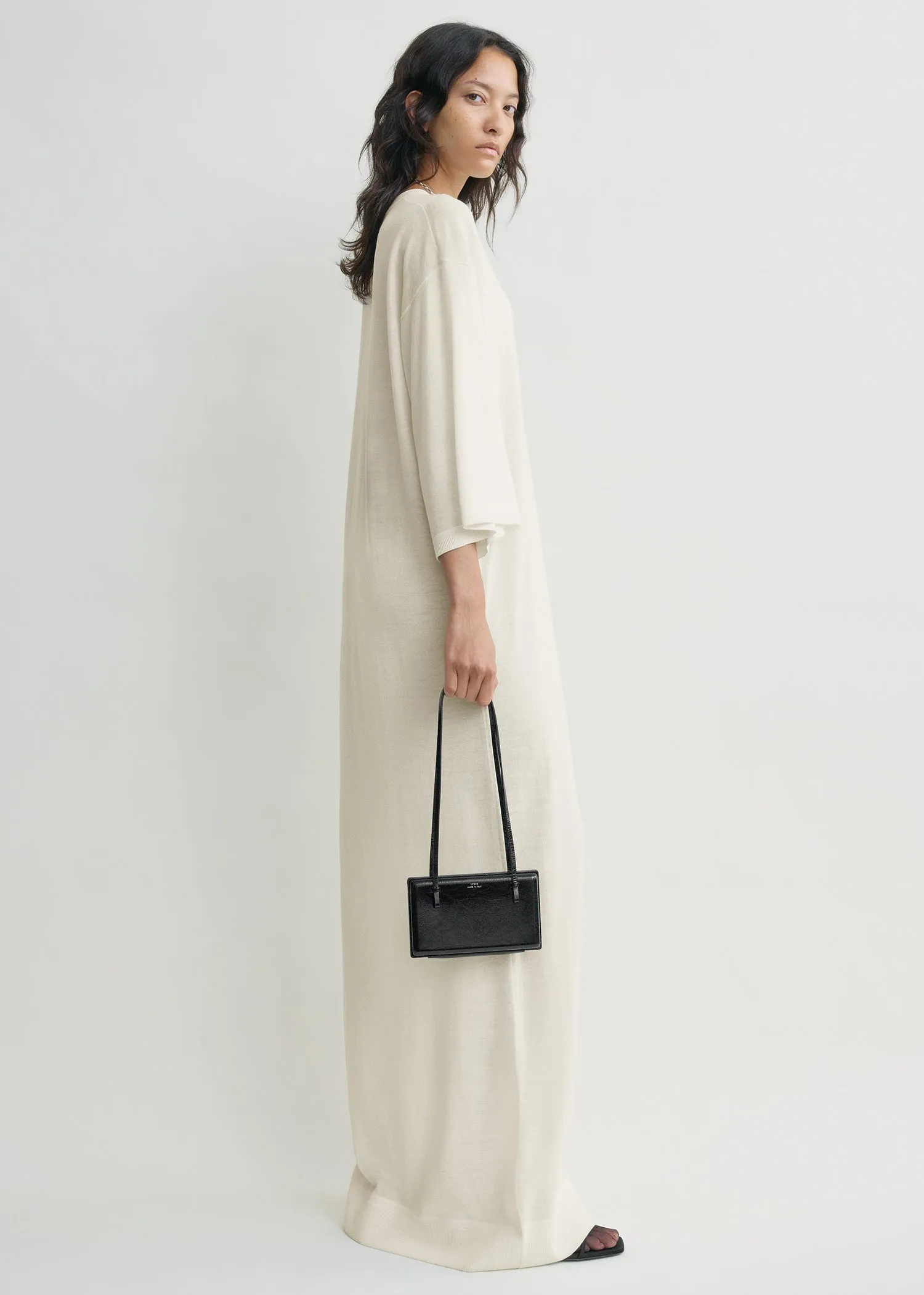 Merino knit tee dress ecru sold by Toteme product image thumbnail 2