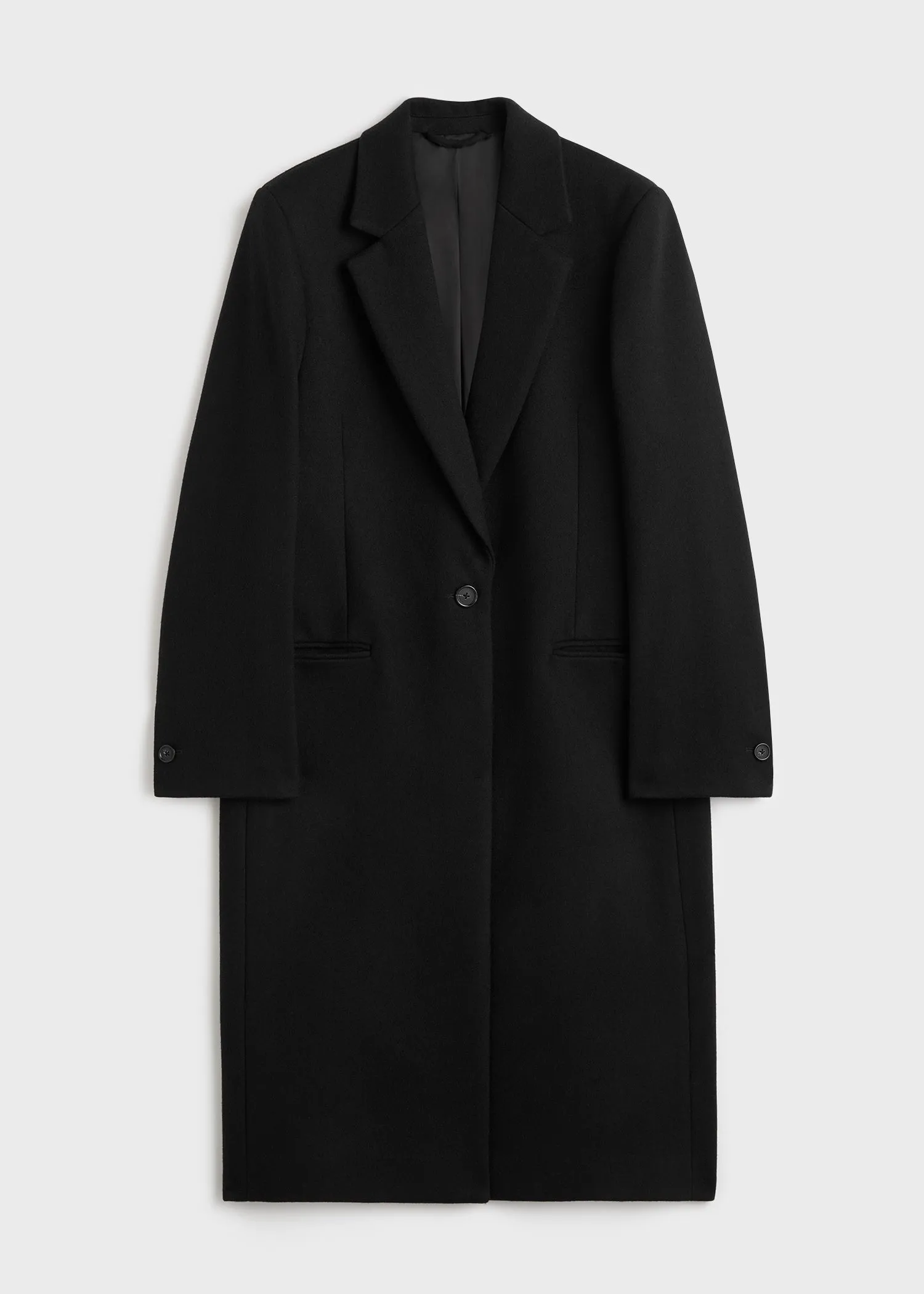 Classic winter coat black sold by Toteme product image thumbnail 5
