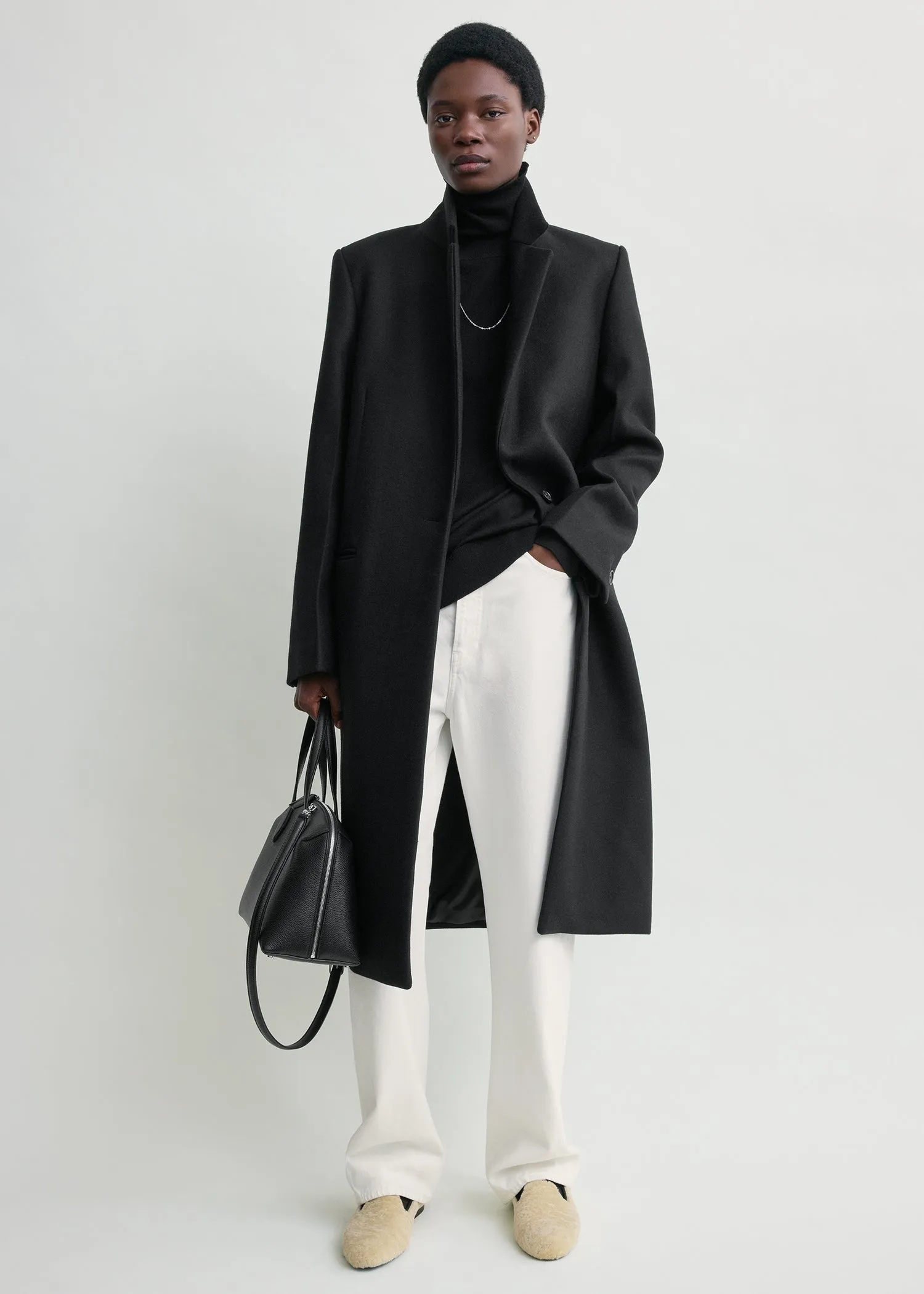 Classic winter coat black sold by Toteme product image thumbnail 2