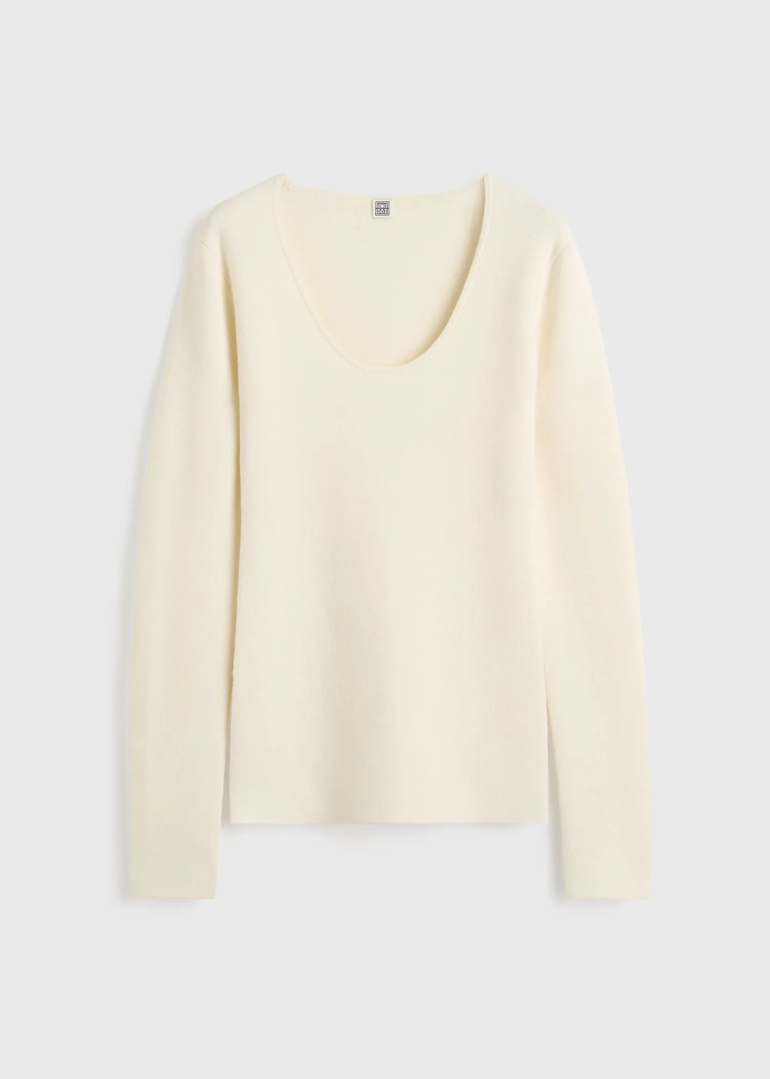 Merino knit top ecru sold by Toteme product image thumbnail 5