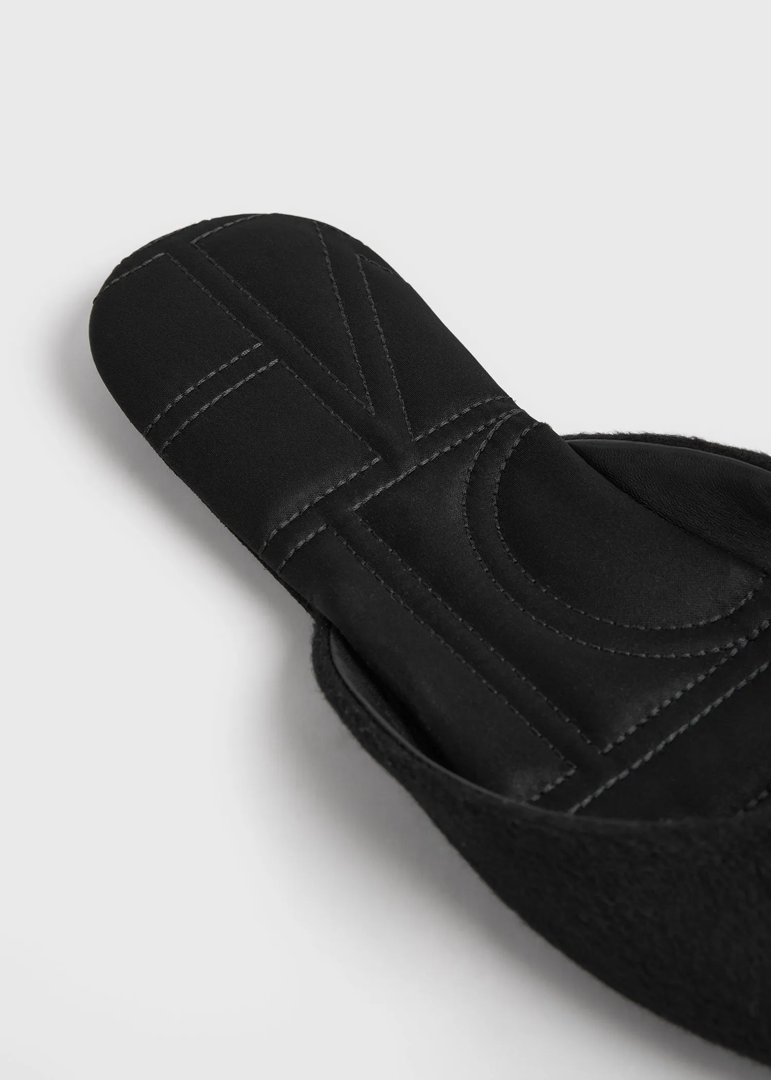 Wool-cashmere lounge slippers black sold by Toteme product image thumbnail 5