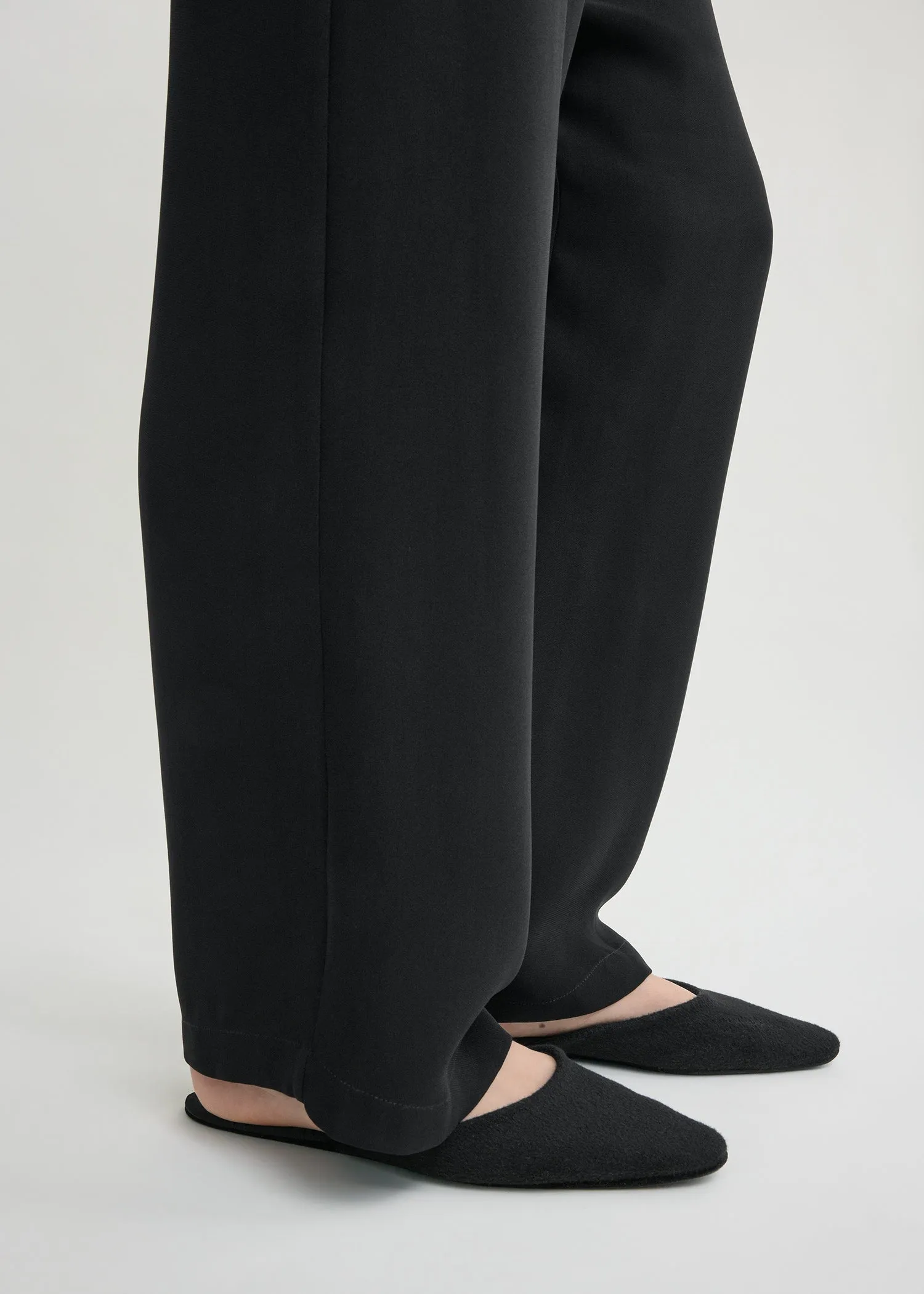 Wool-cashmere lounge slippers black sold by Toteme product image thumbnail 3