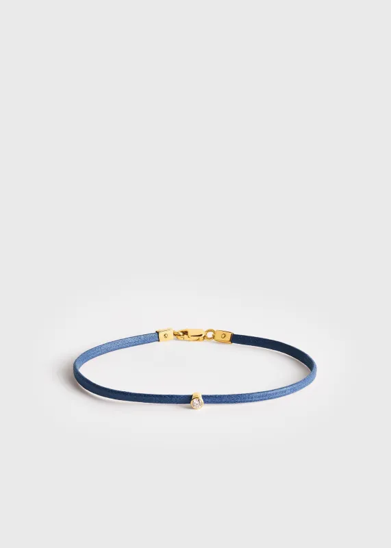 Mini diamond bracelet blue/gold sold by Toteme