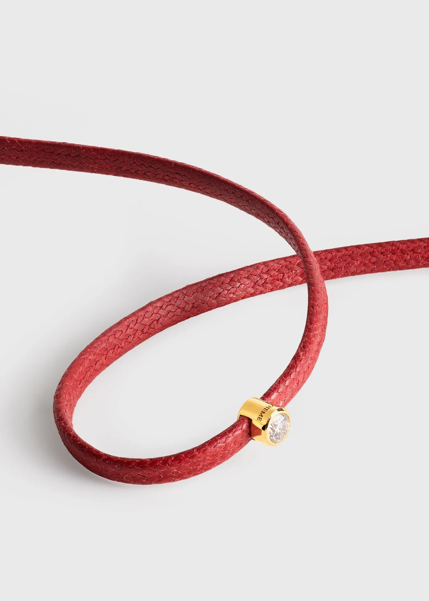 Mini diamond bracelet red/gold sold by Toteme product image thumbnail 5