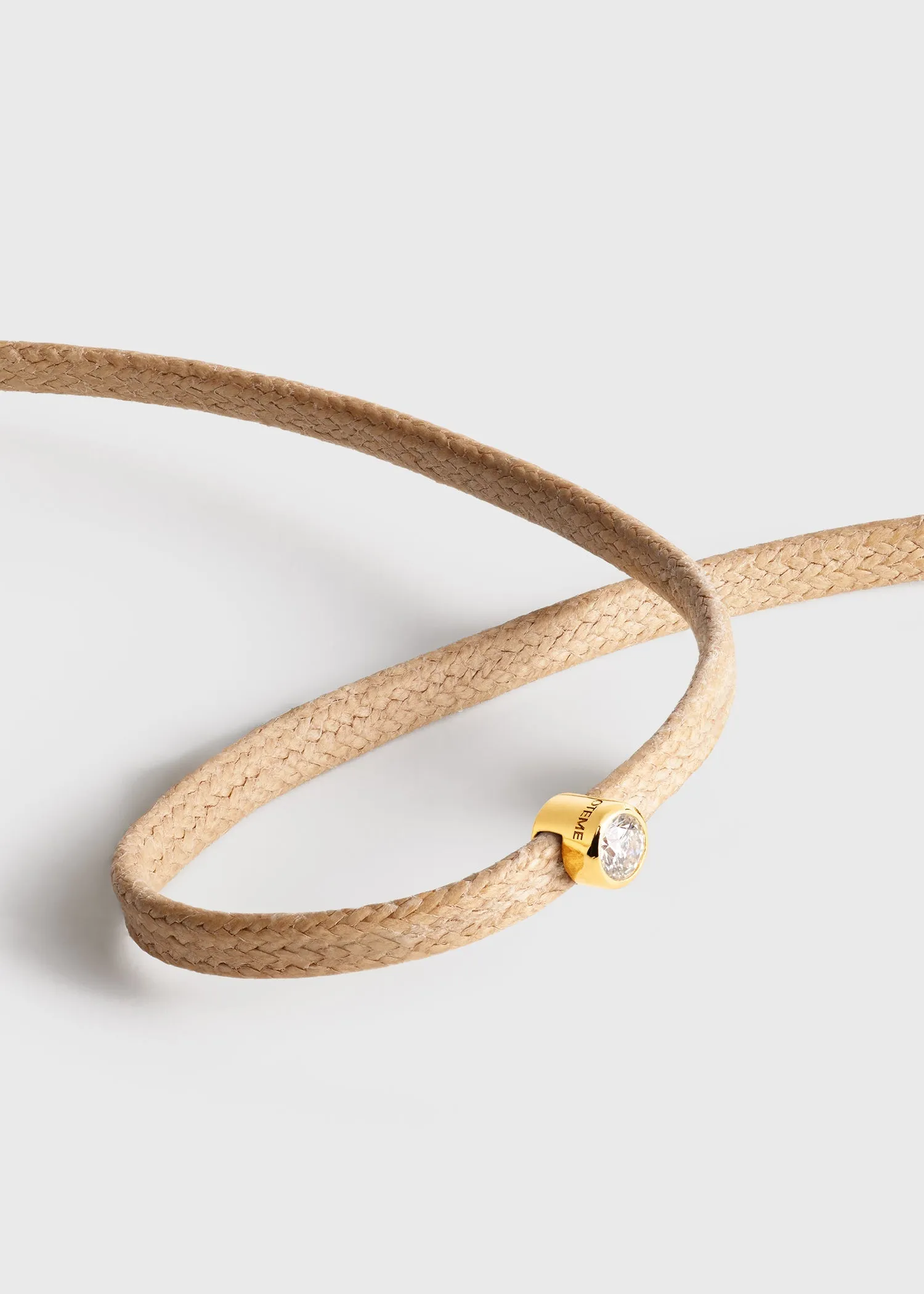 Mini diamond bracelet beige/gold sold by Toteme product image thumbnail 5