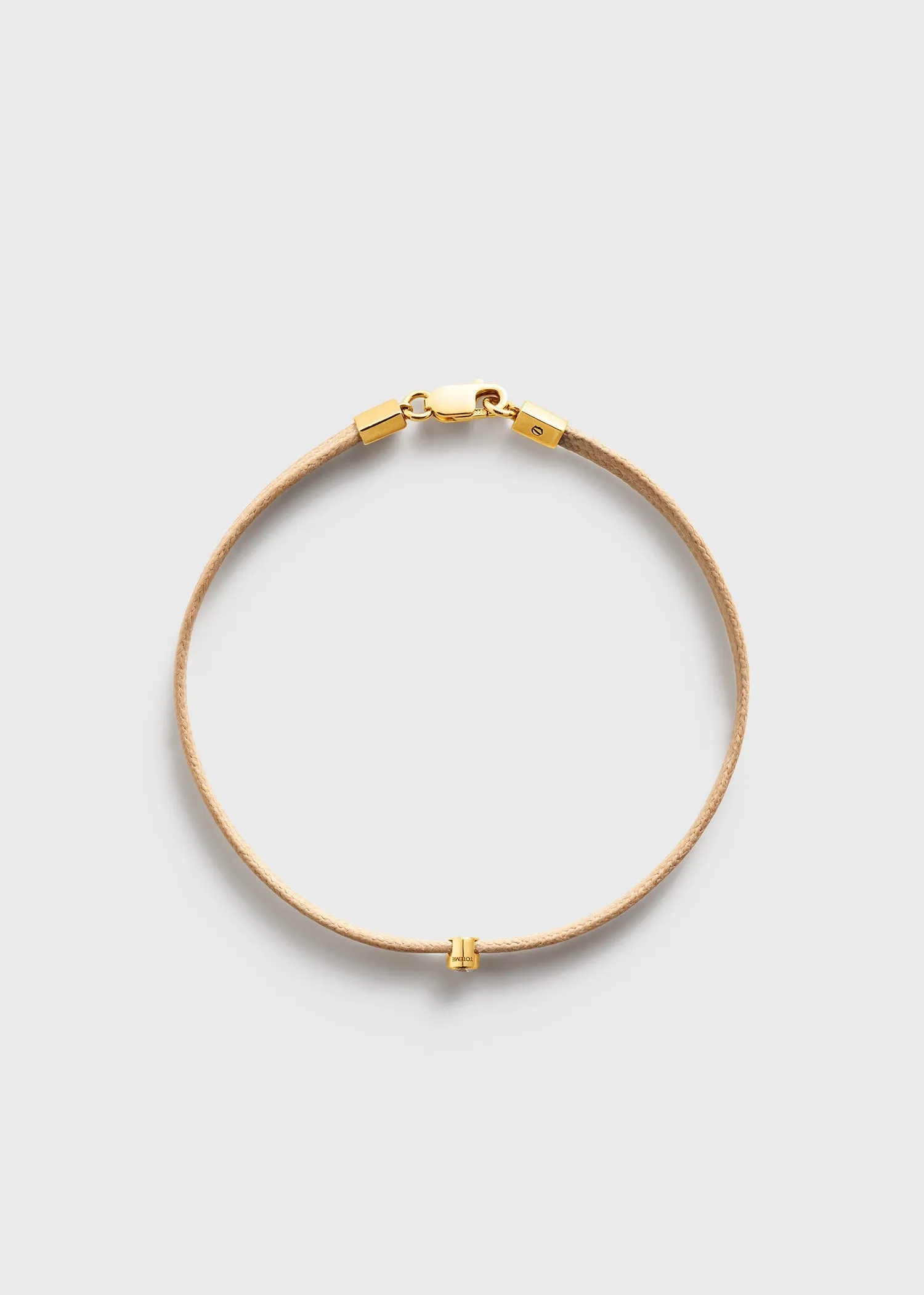 Mini diamond bracelet beige/gold sold by Toteme product image thumbnail 3