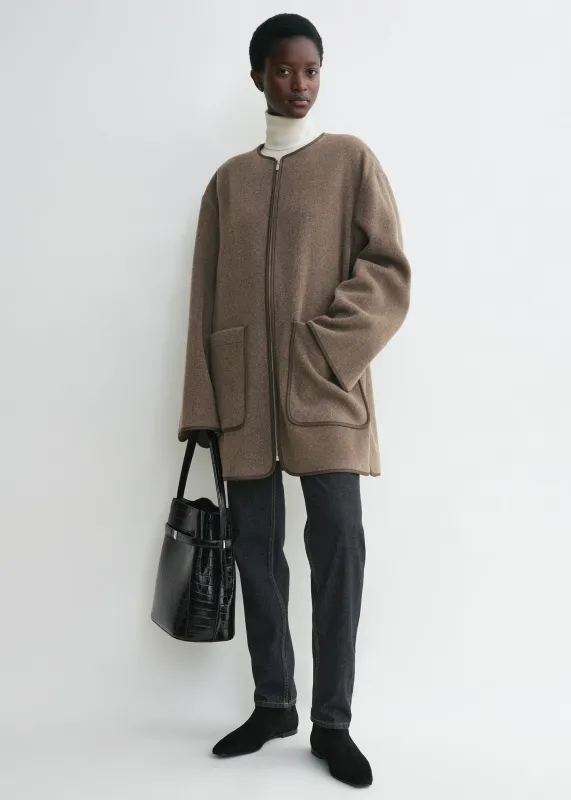 Felted wool jacket oak sold by Toteme