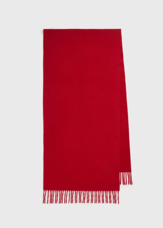 Cashmere scarf red made by Toteme