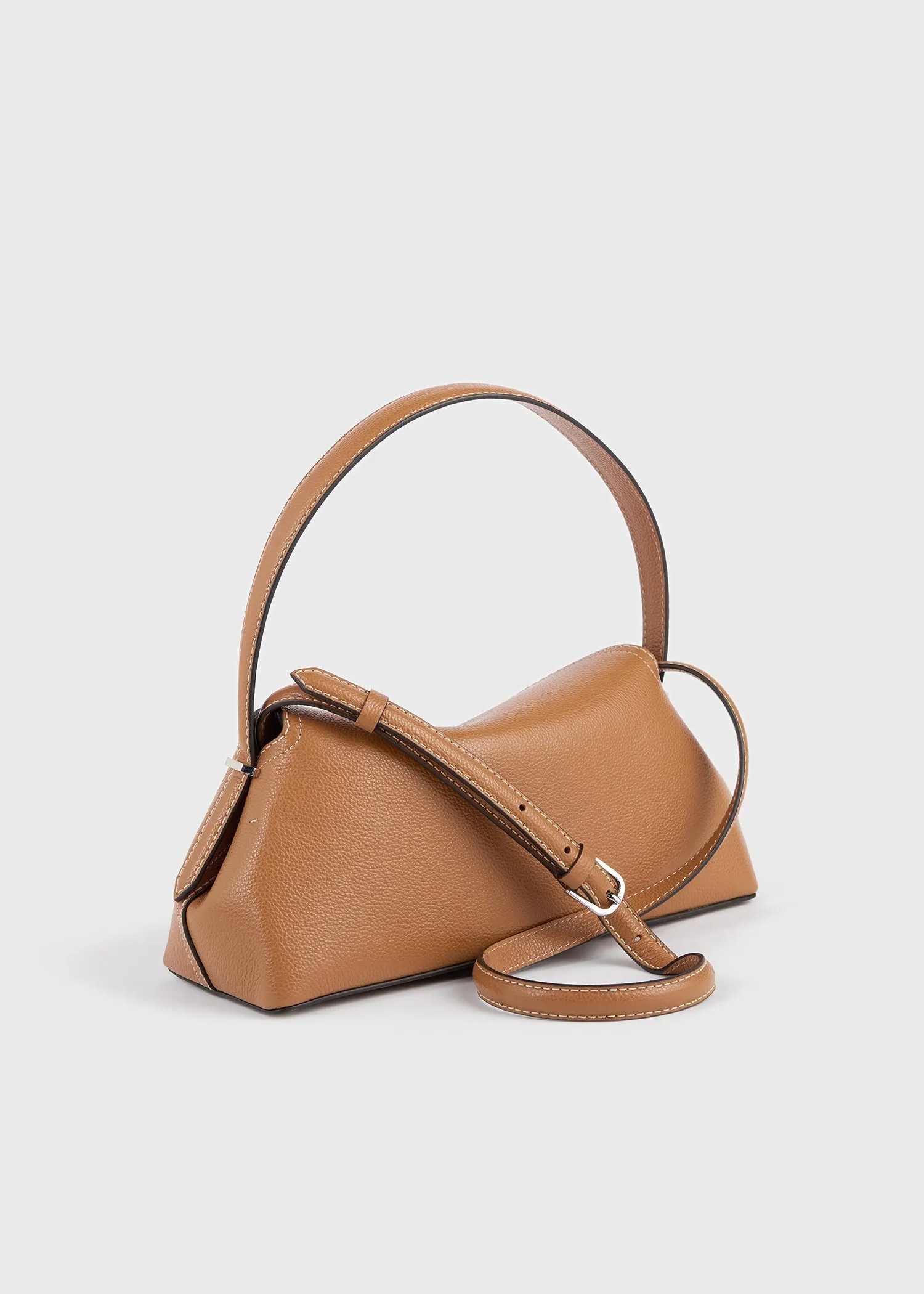 T-lock grained-leather shoulder tan sold by Toteme product image thumbnail 4