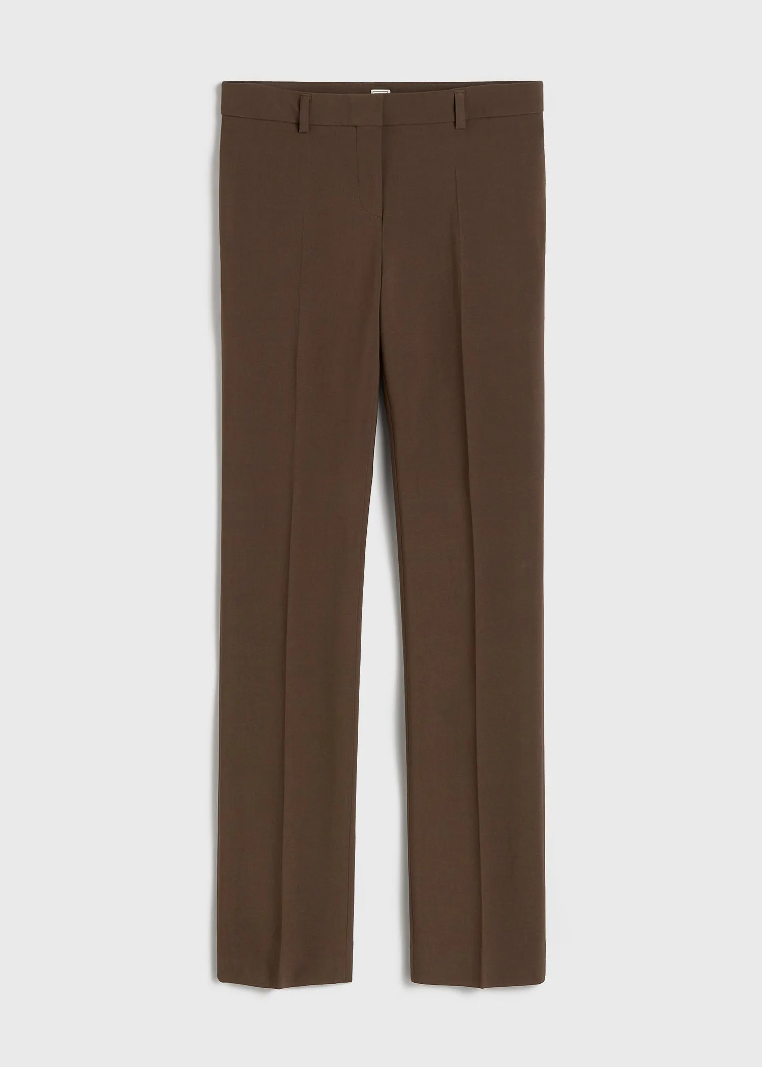Low-waist slim trousers bark sold by Toteme product image thumbnail 5