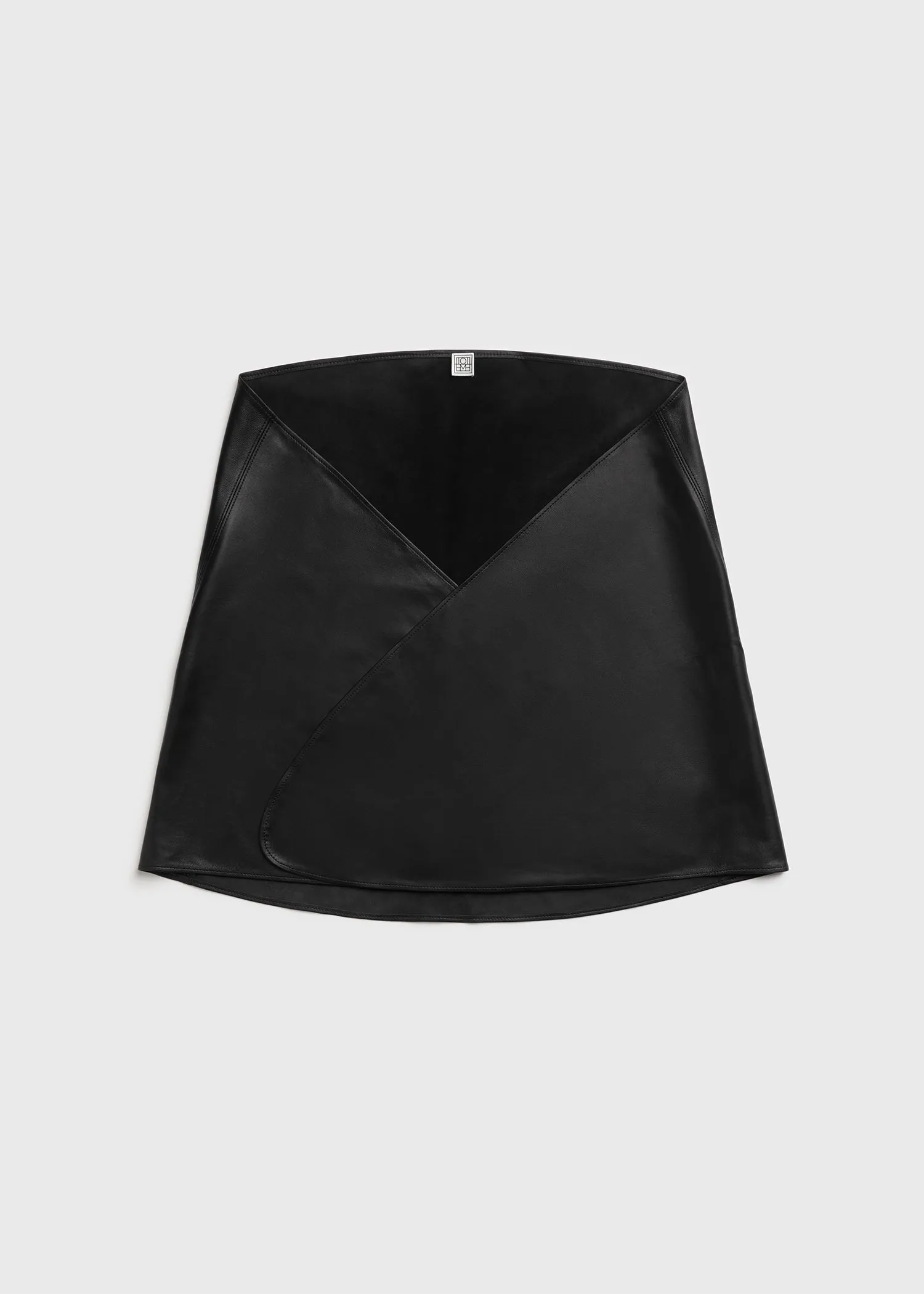 Big leather scarf black sold by Toteme product image thumbnail 5