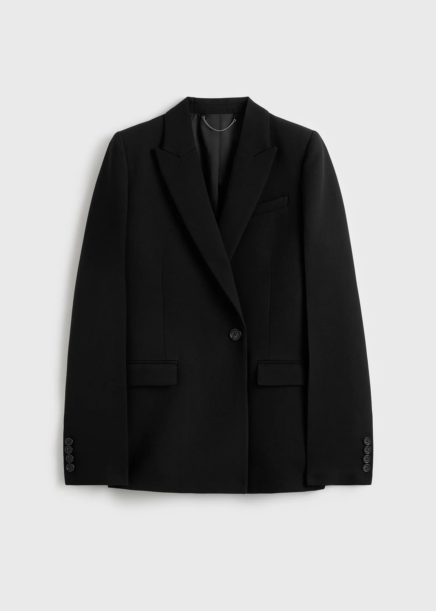 Slim tailored blazer black sold by Toteme product image thumbnail 5