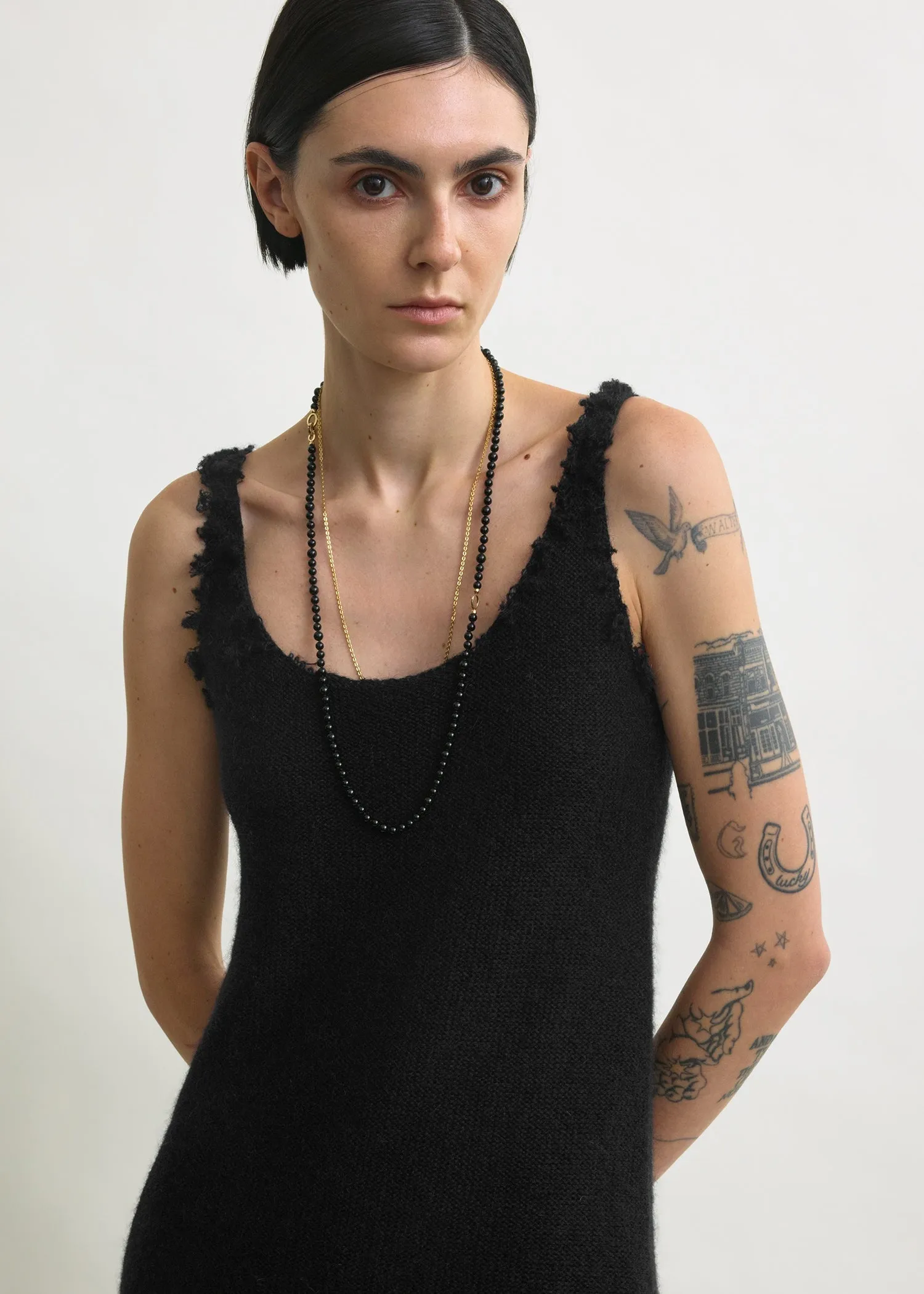 Mohair knit tank black sold by Toteme product image thumbnail 4