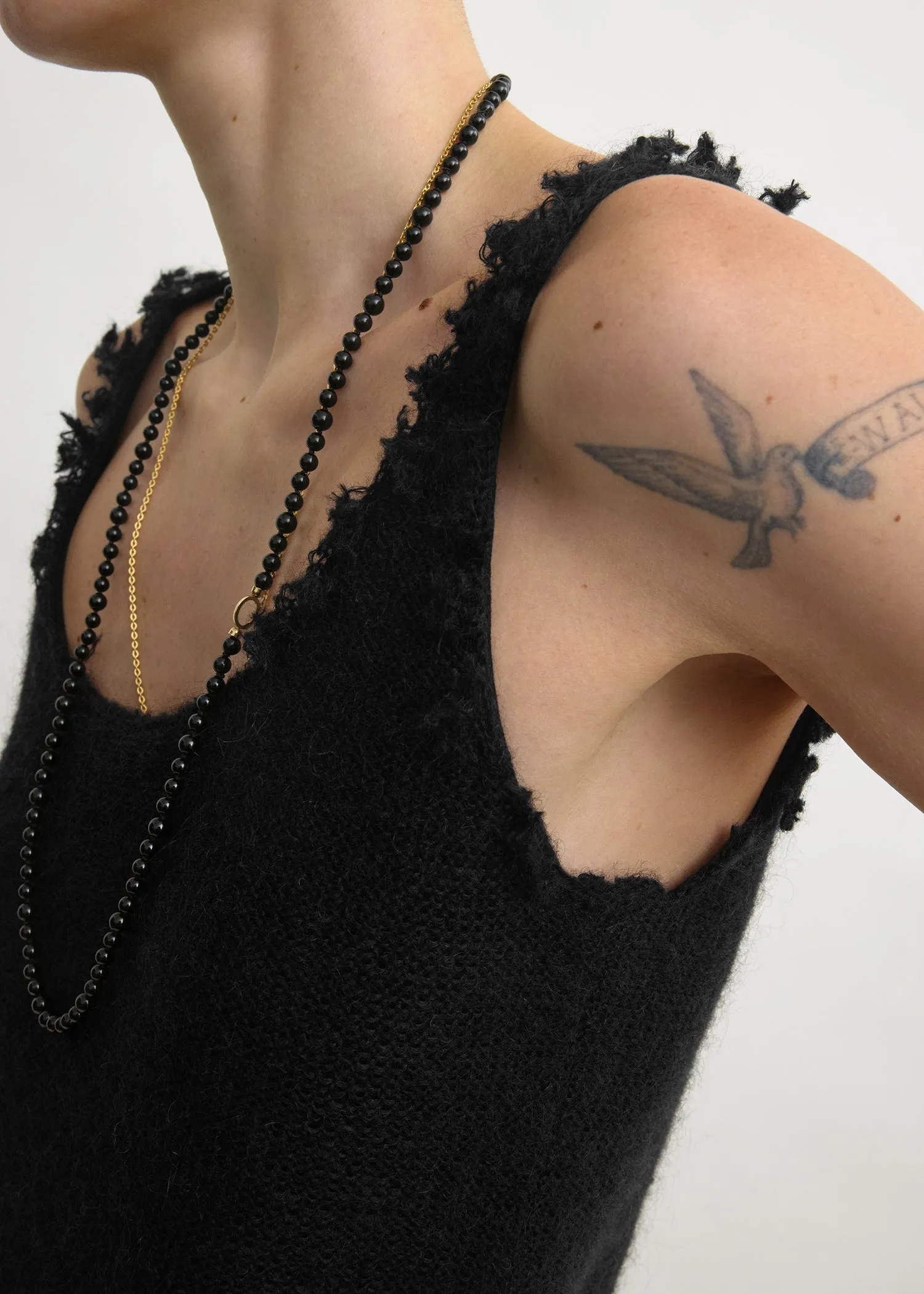 Mohair knit tank black sold by Toteme product image thumbnail 5