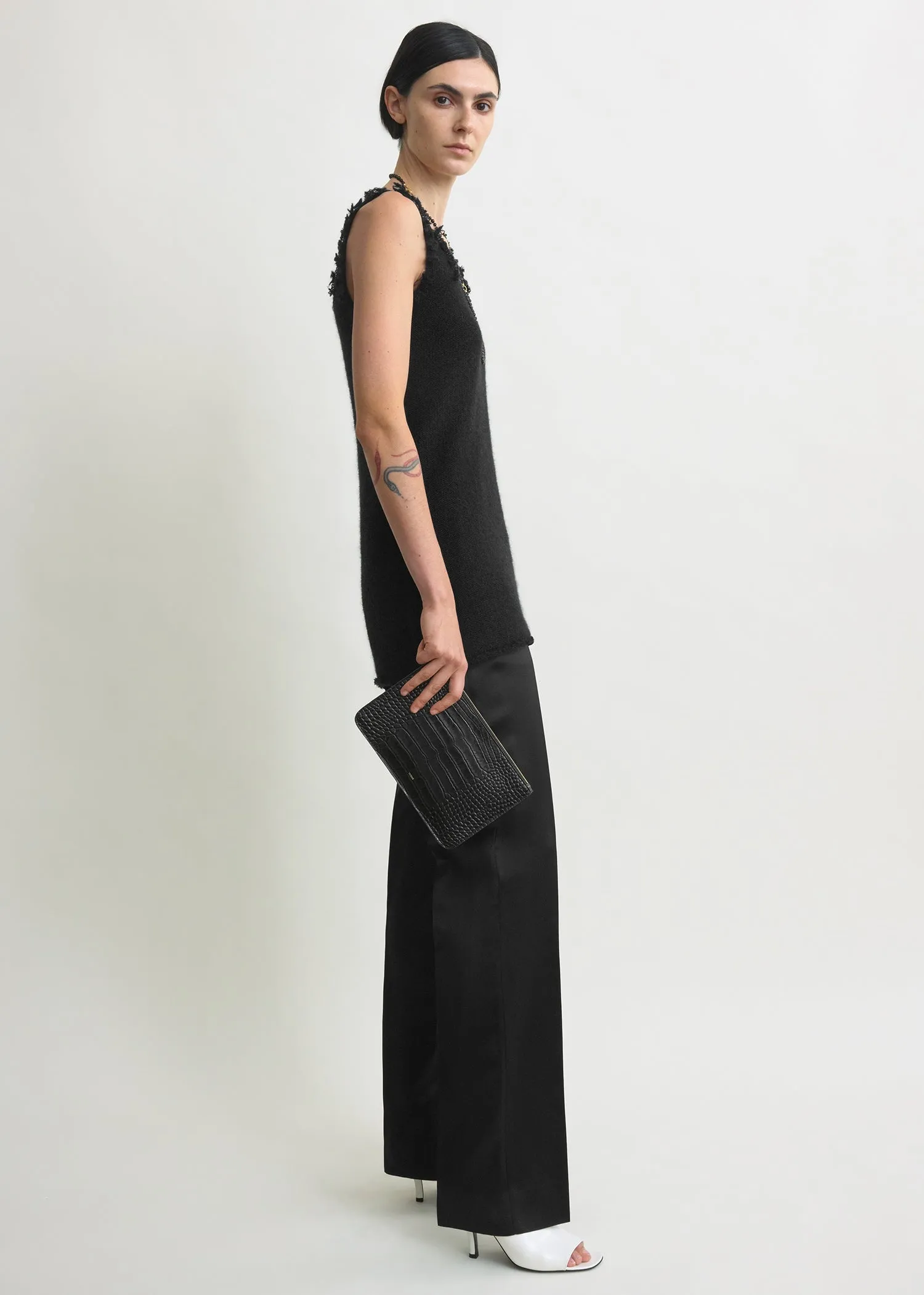 Mohair knit tank black sold by Toteme product image thumbnail 2