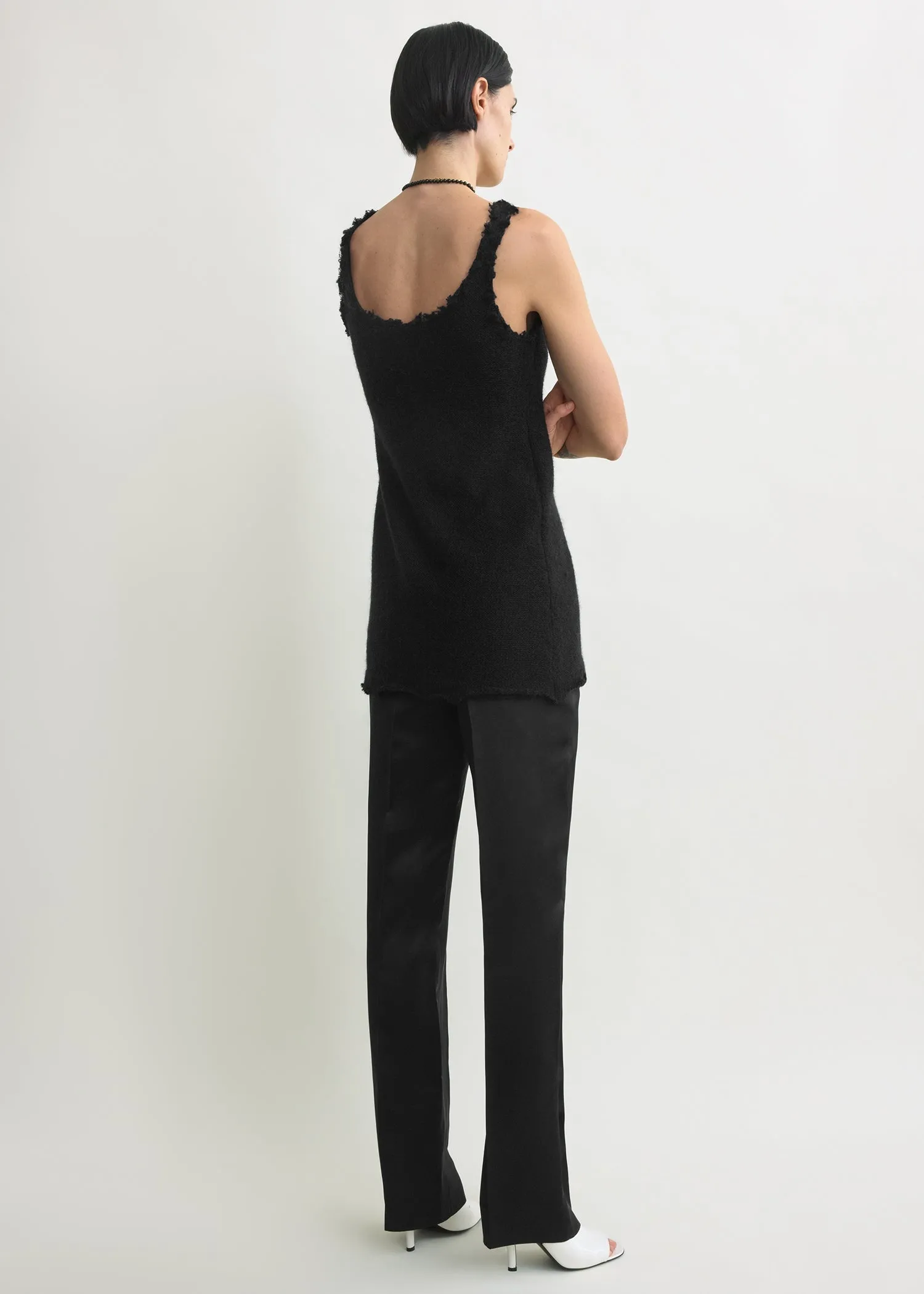 Mohair knit tank black sold by Toteme product image thumbnail 3
