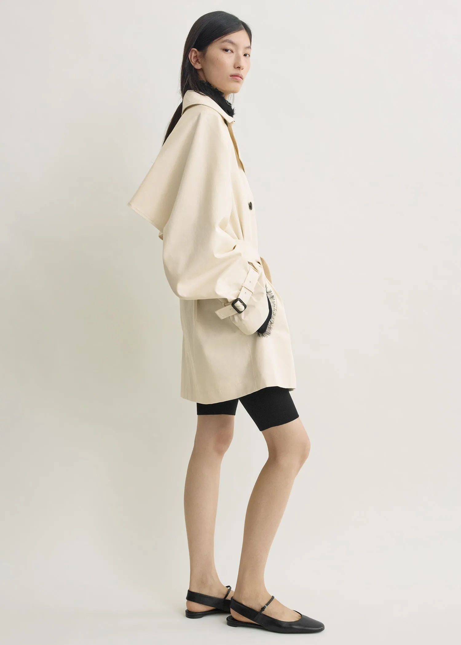 Washed cotton trench stone sold by Toteme product image thumbnail 2