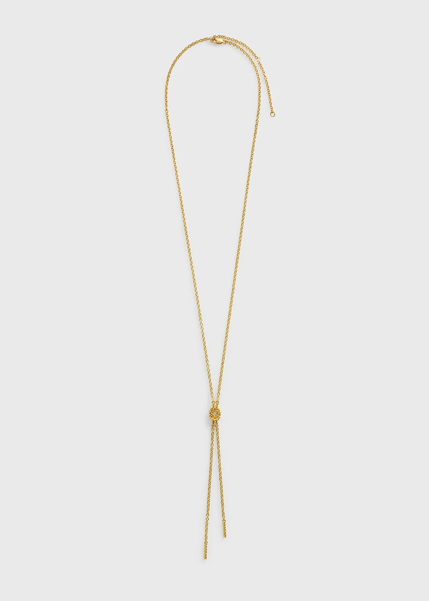 Rope lariat gold sold by Toteme