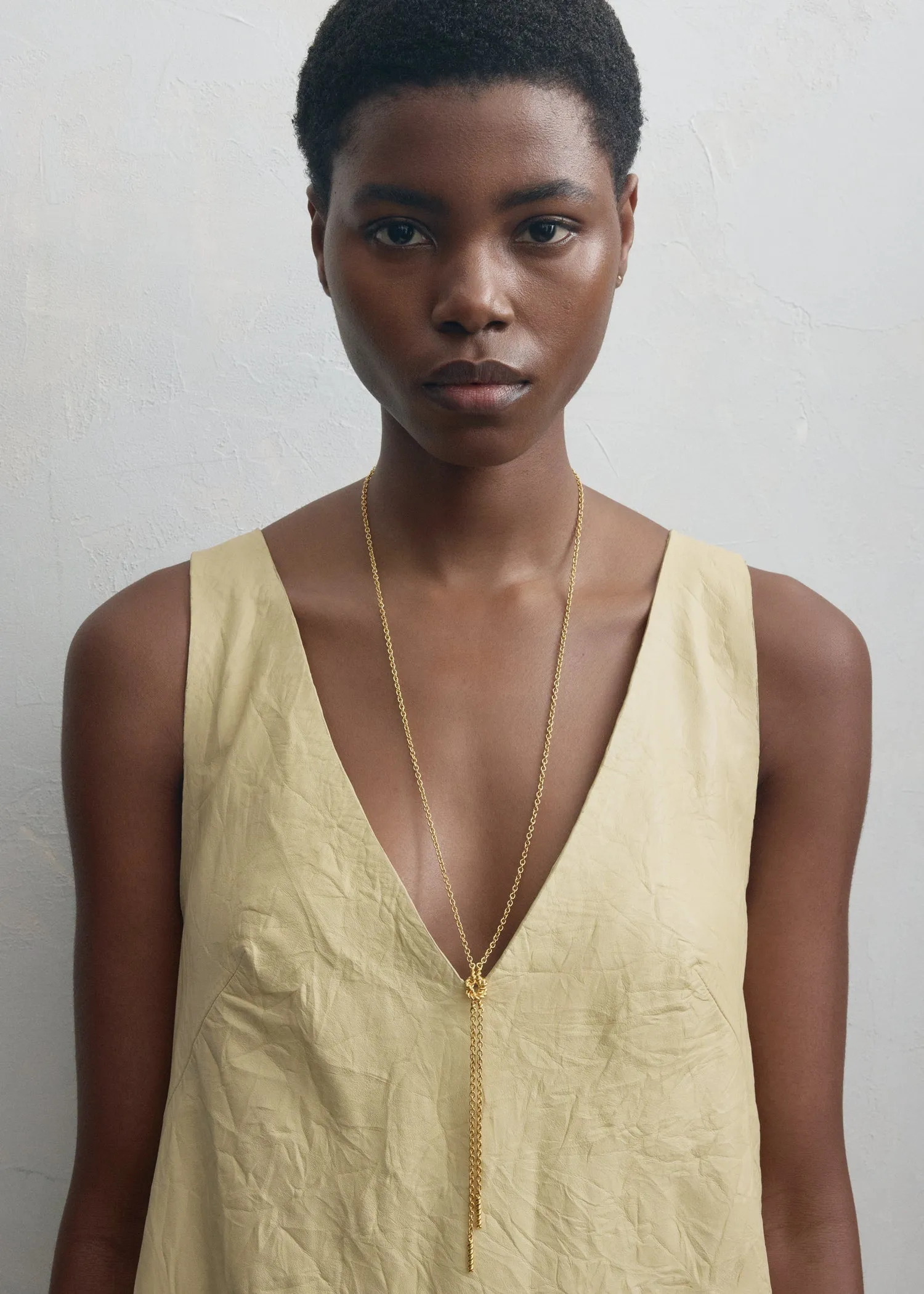 Rope lariat gold sold by Toteme product image thumbnail 2