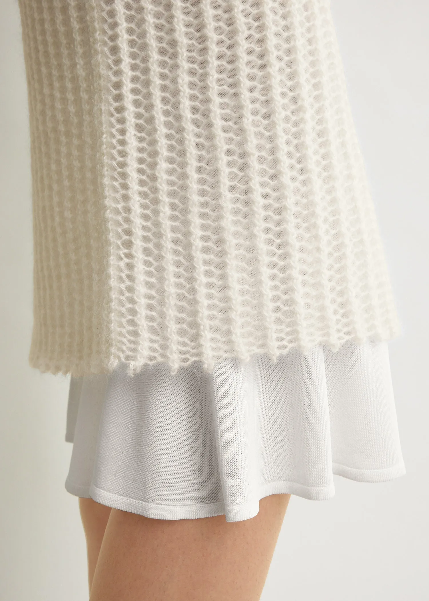 Mohair knit tank dress off-white sold by Toteme product image thumbnail 5