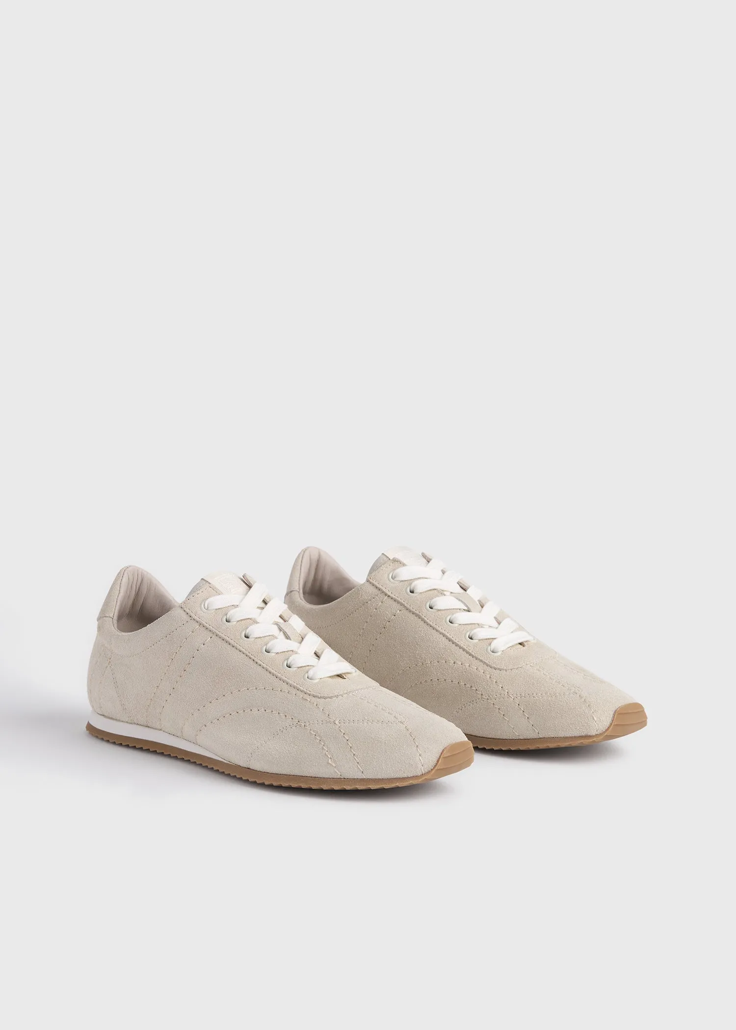 Flex suede sneakers stone sold by Toteme product image thumbnail 5