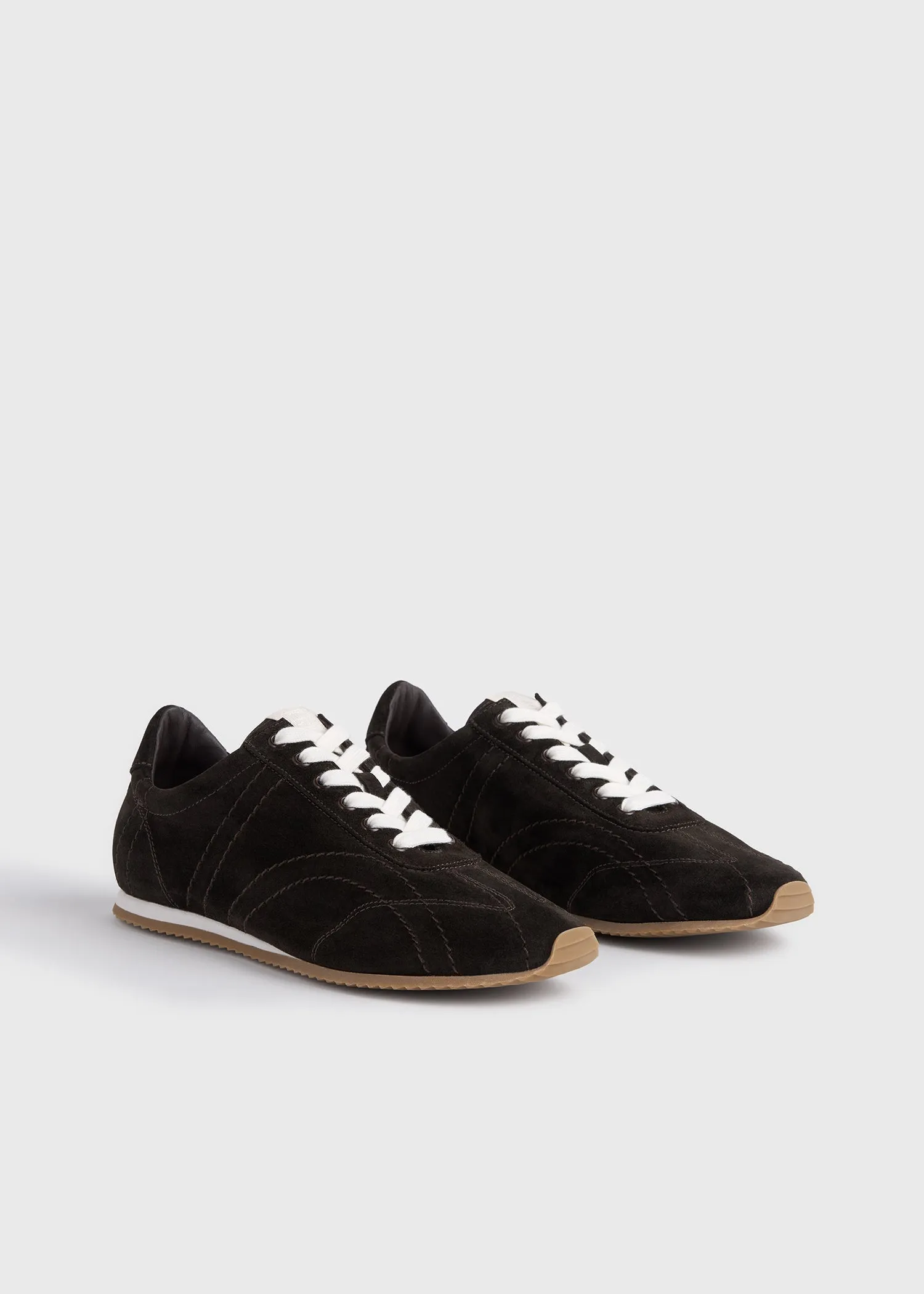 Flex suede sneakers umber sold by Toteme product image thumbnail 5