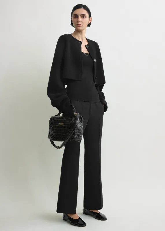 Cropped oversized cardigan black sold by Toteme