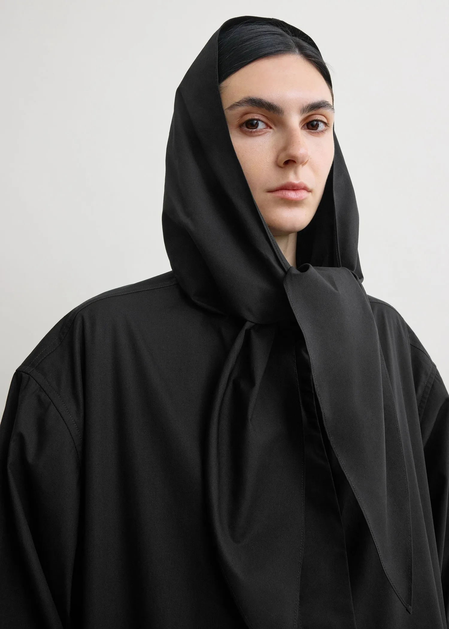 Technical scarf jacket black sold by Toteme product image thumbnail 5