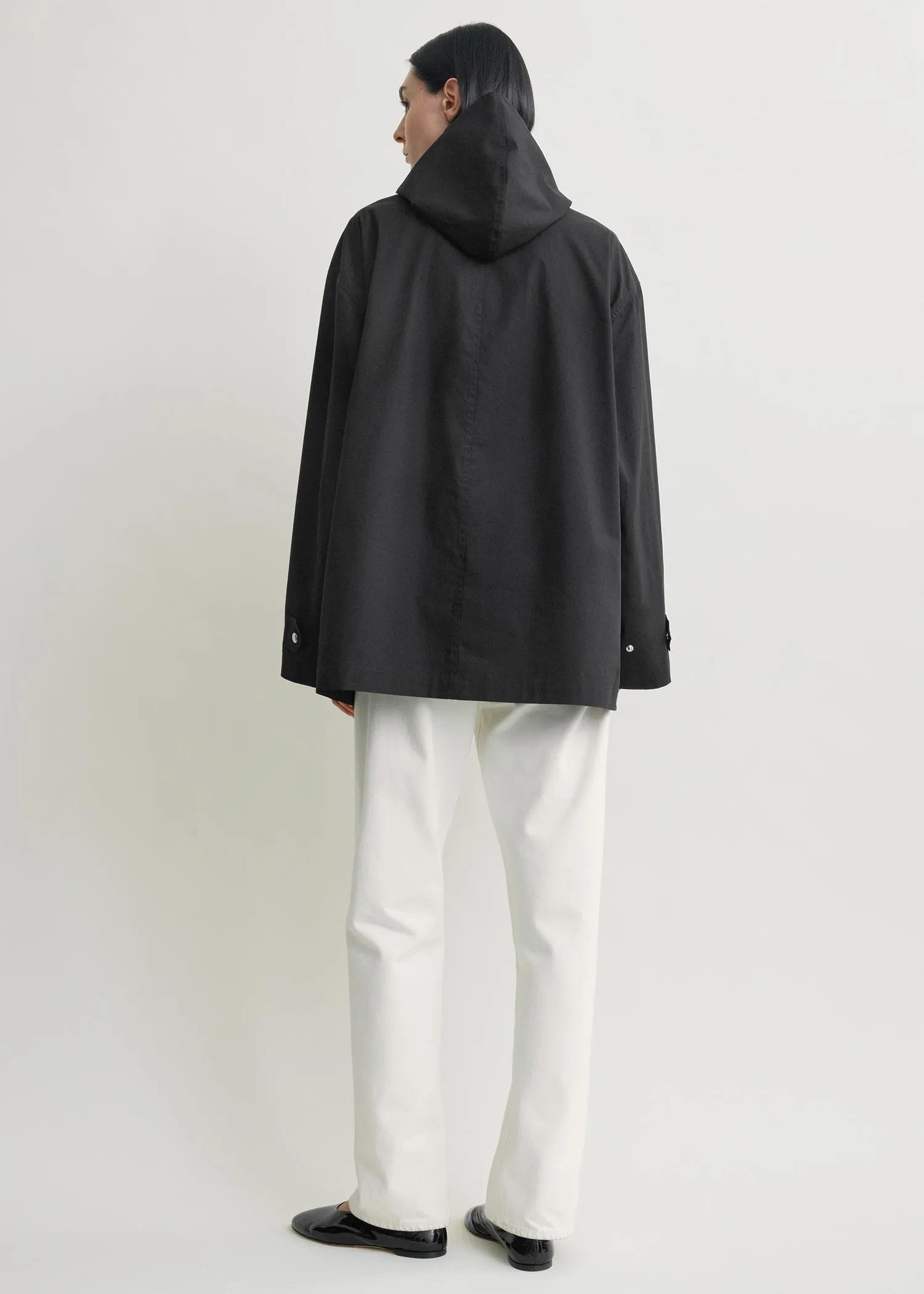 Technical scarf jacket black sold by Toteme product image thumbnail 3