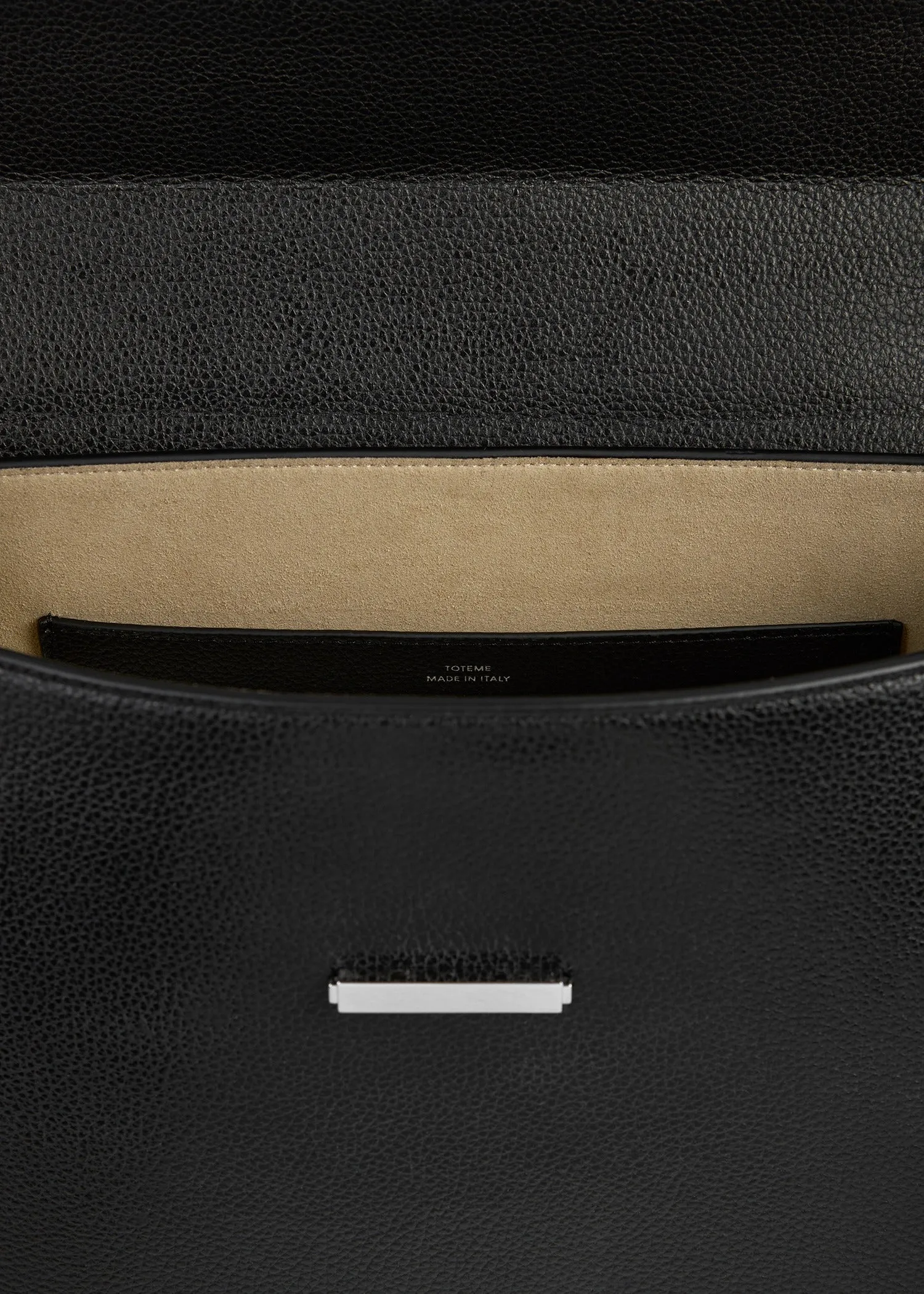 Clip grained-leather top handle black sold by Toteme product image thumbnail 5