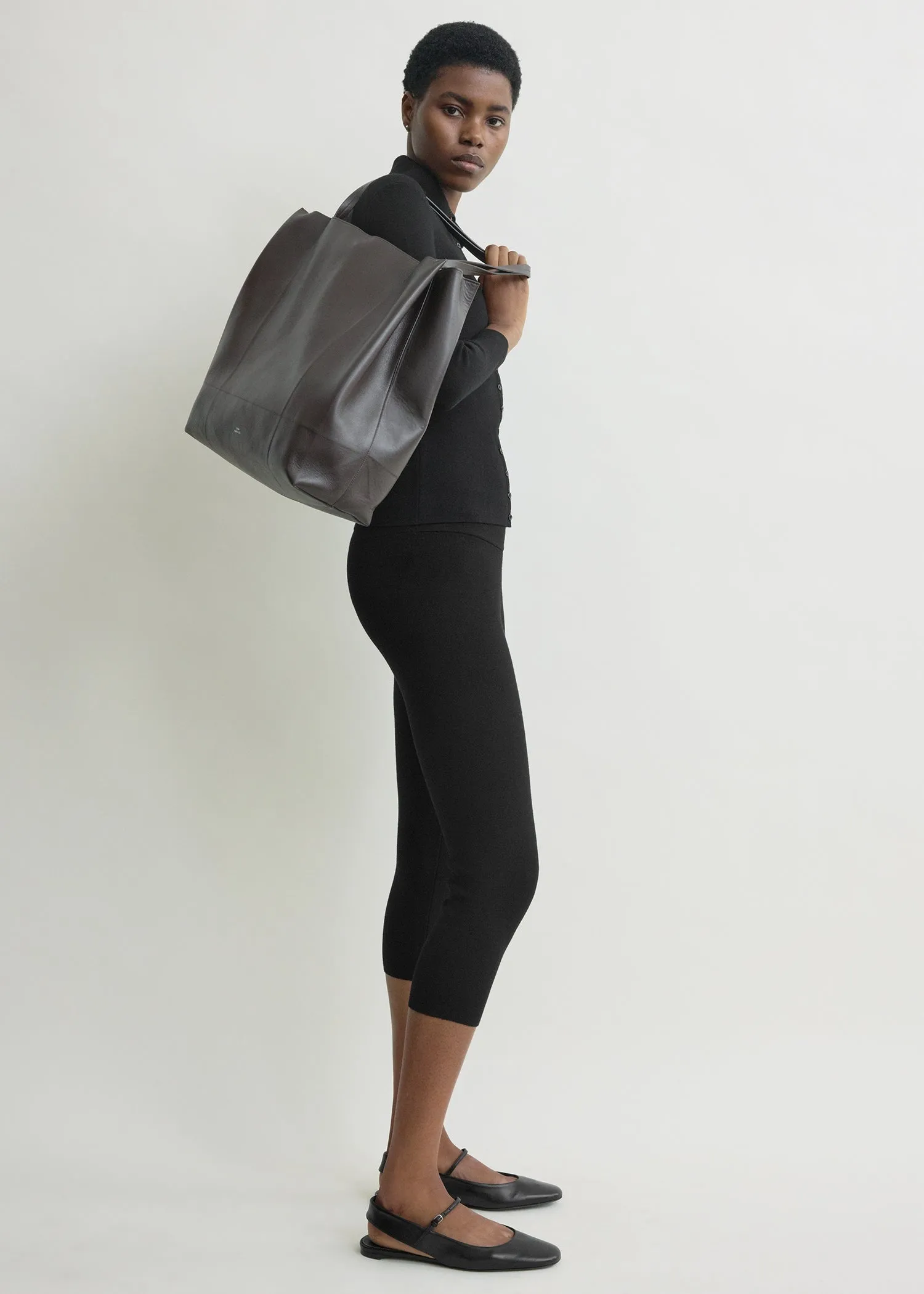 Capri knit leggings black sold by Toteme product image thumbnail 2