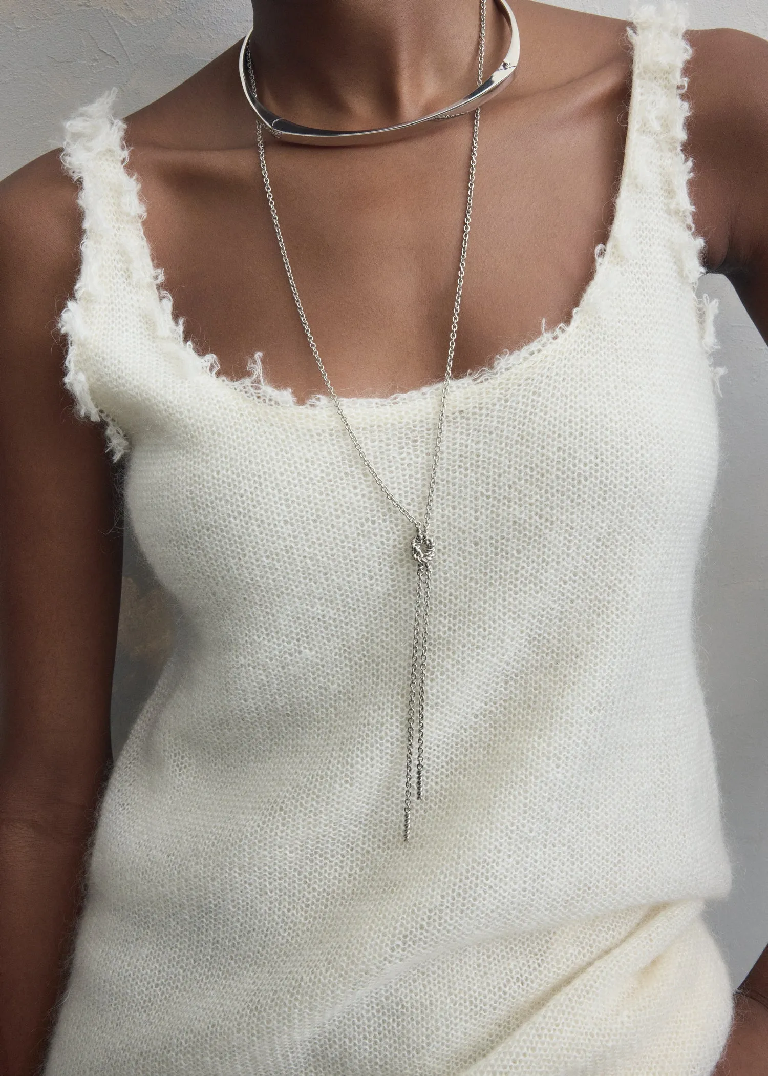 Rope lariat silver sold by Toteme product image thumbnail 3