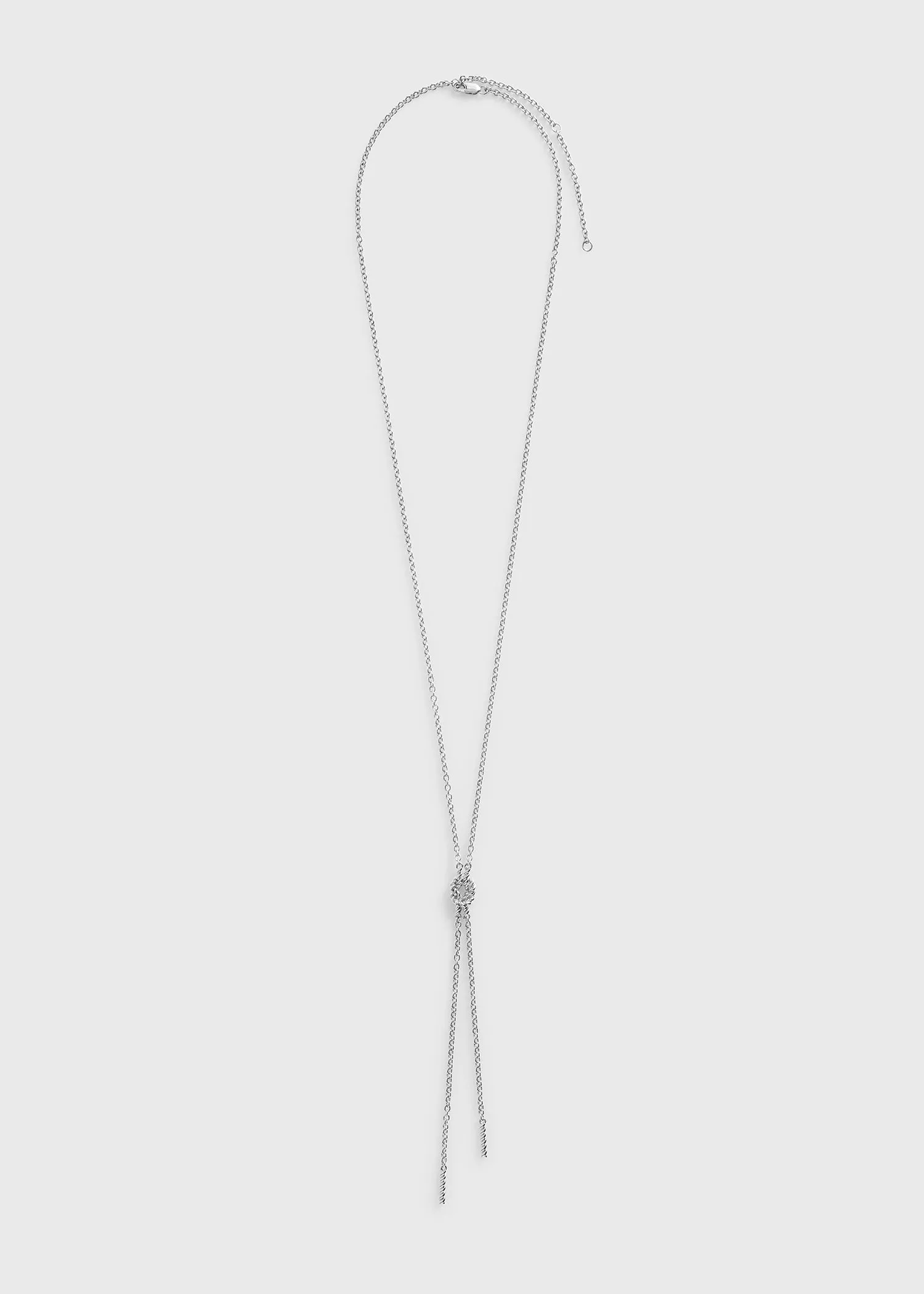 Rope lariat silver sold by Toteme