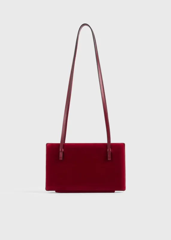 Cocktail velvet bag red made by Toteme