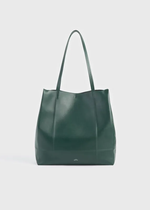 Roam leather tote dark green - Preorder sold by Toteme