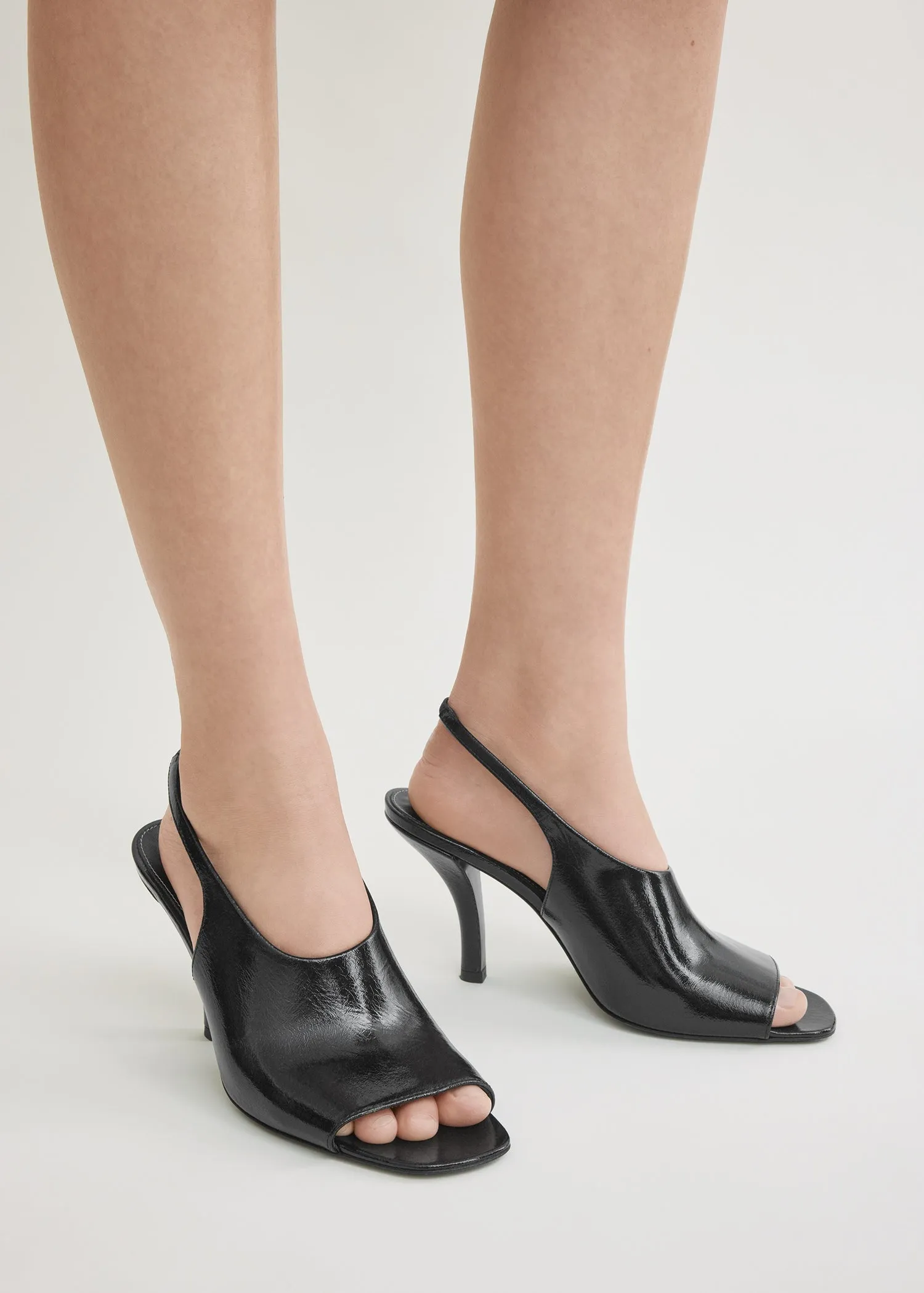 Contour naplack slingbacks black sold by Toteme product image thumbnail 3