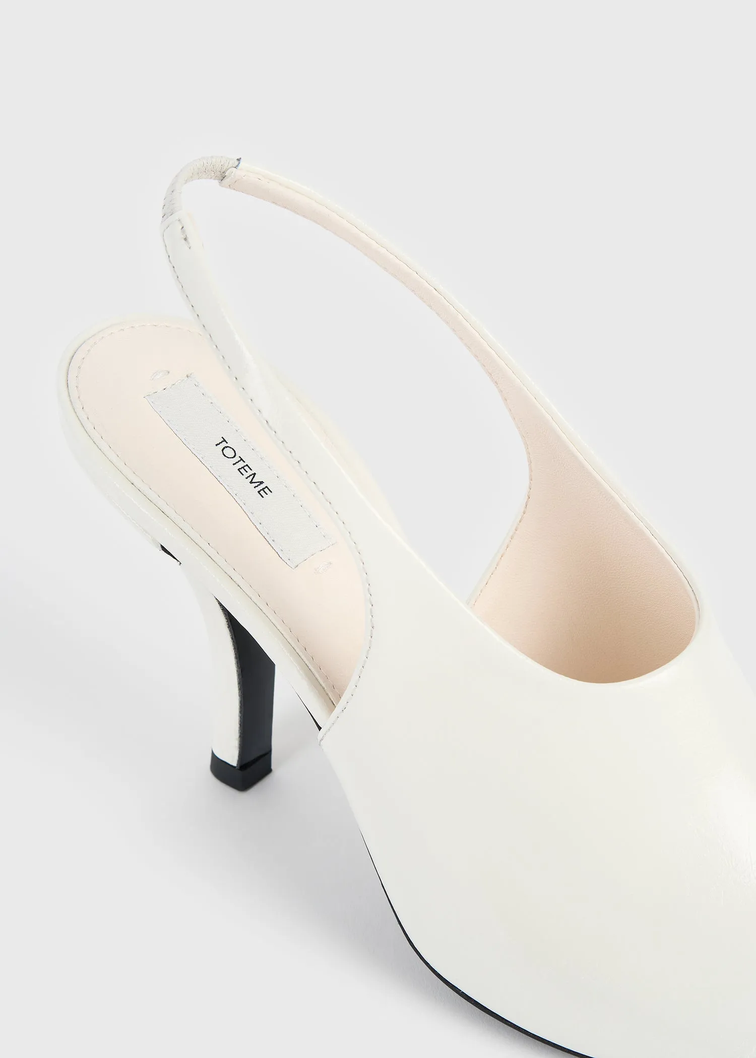 Contour naplack slingbacks off-white sold by Toteme product image thumbnail 5
