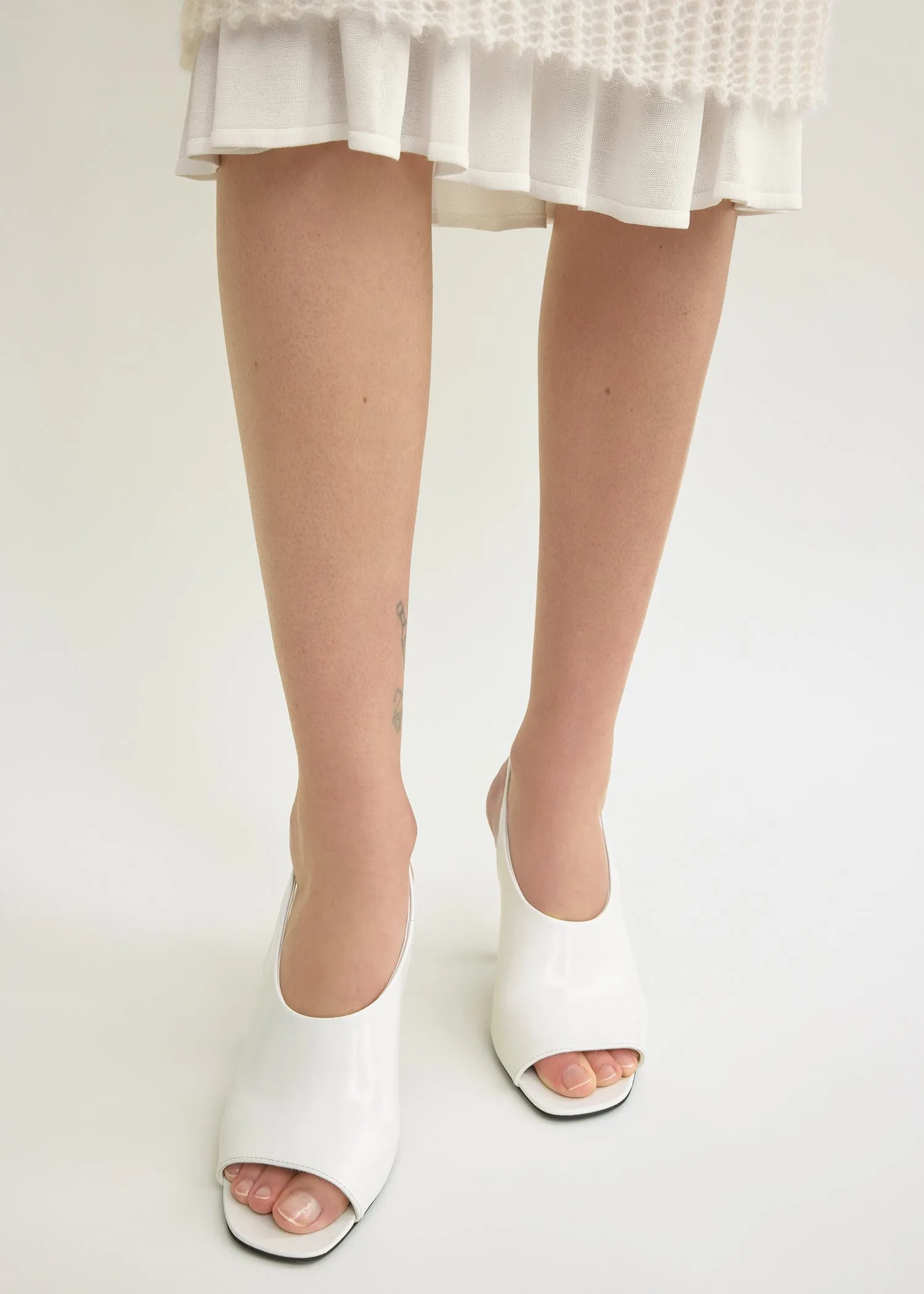 Contour naplack slingbacks off-white sold by Toteme product image thumbnail 2
