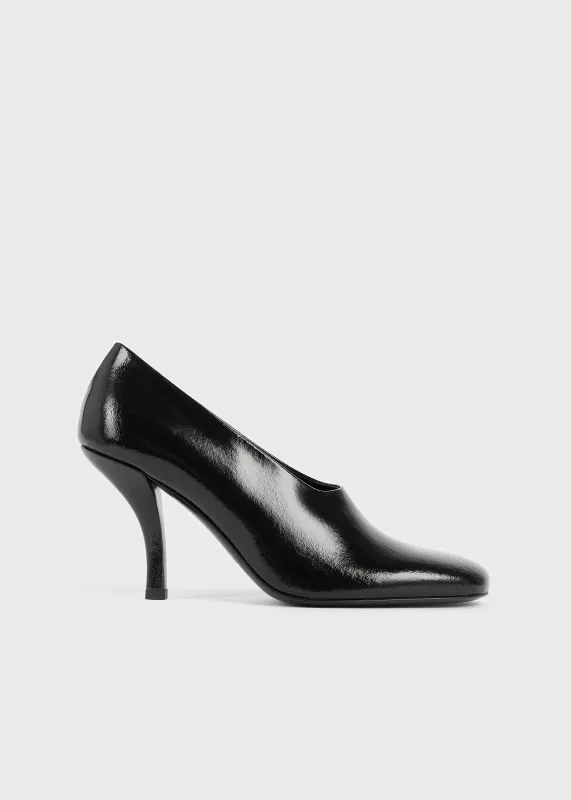 Contour naplack pumps black sold by Toteme