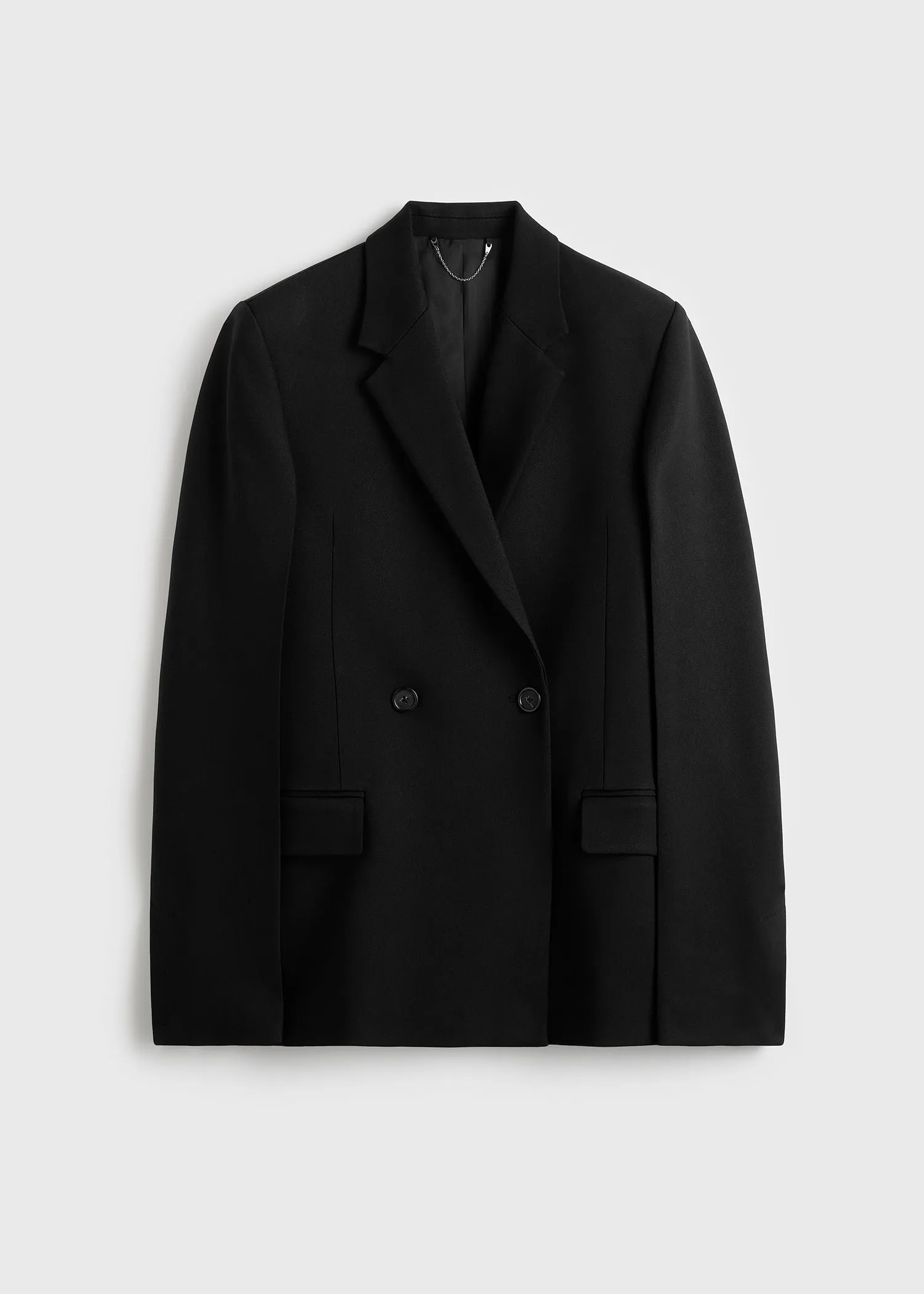 Long boxy blazer black sold by Toteme product image thumbnail 5
