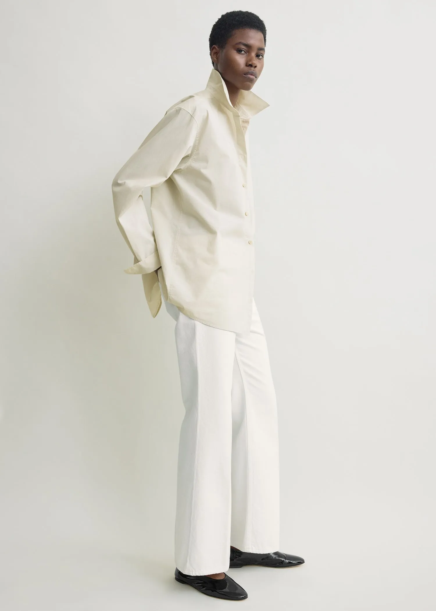 Classic tumbled shirt pebble sold by Toteme product image thumbnail 2