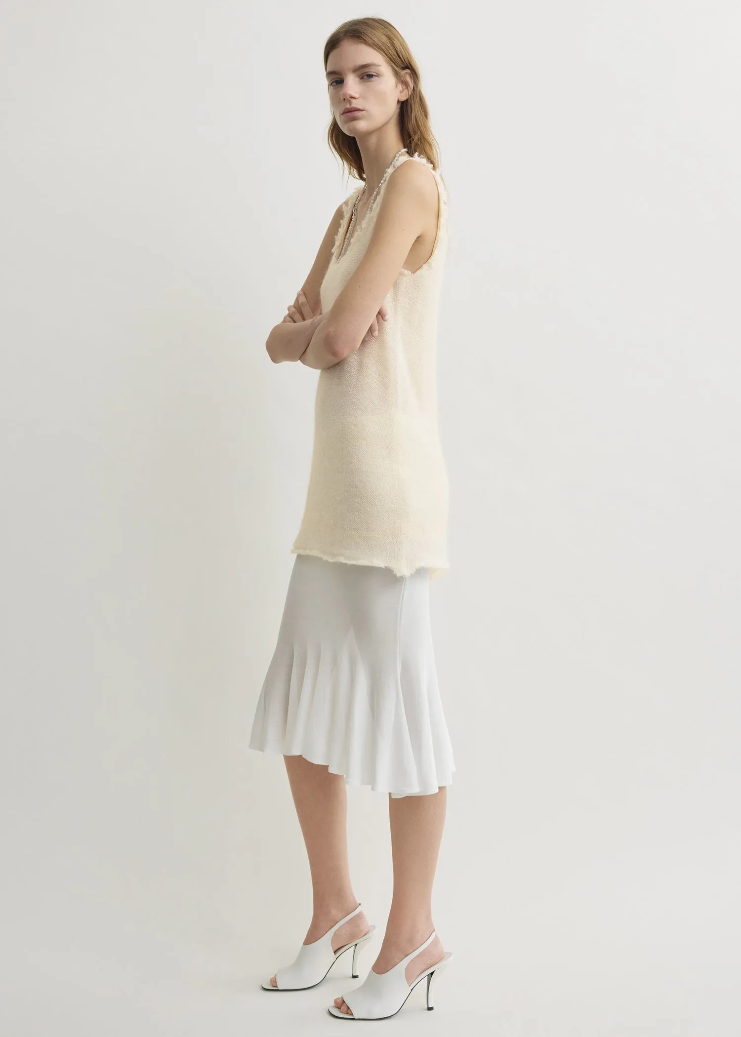 Mohair knit tank off-white sold by Toteme product image thumbnail 2