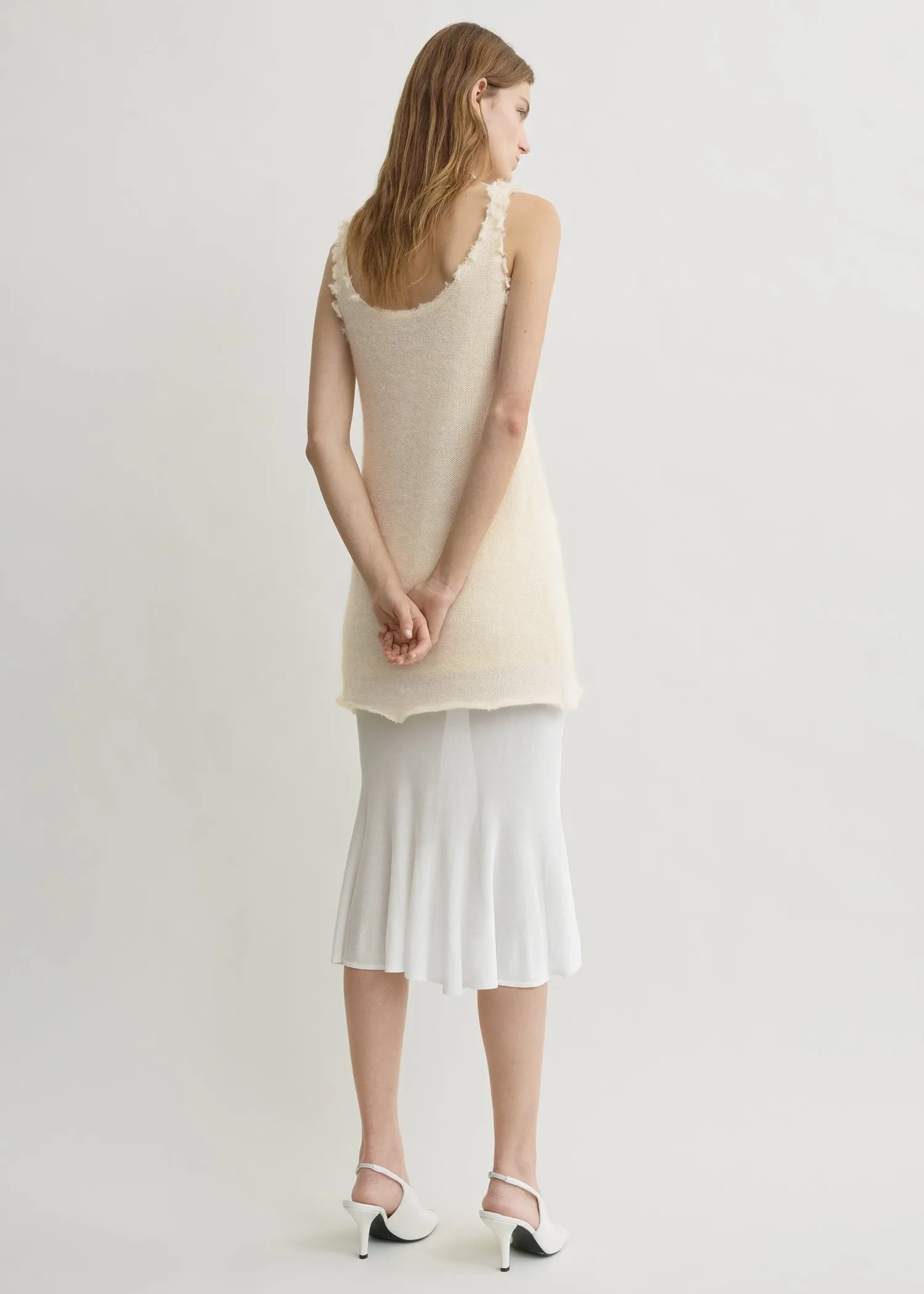 Mohair knit tank off-white sold by Toteme product image thumbnail 3