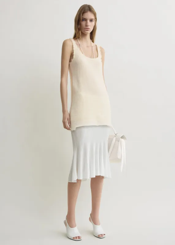 Mohair knit tank off-white sold by Toteme