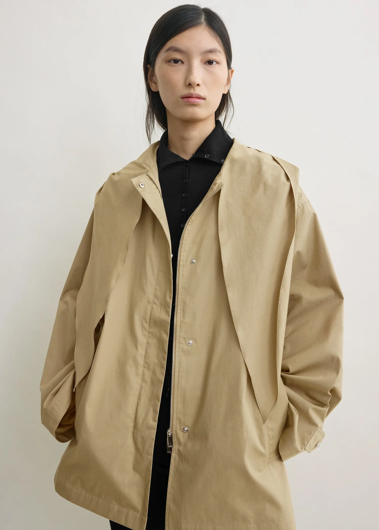Technical scarf jacket cashew sold by Toteme product image thumbnail 4